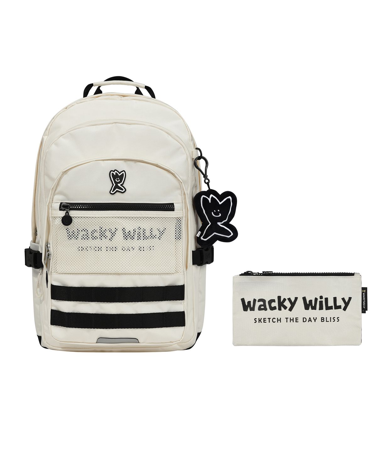 와키윌리(WACKY WILLY) 플라이트 30L 백팩 아이보리