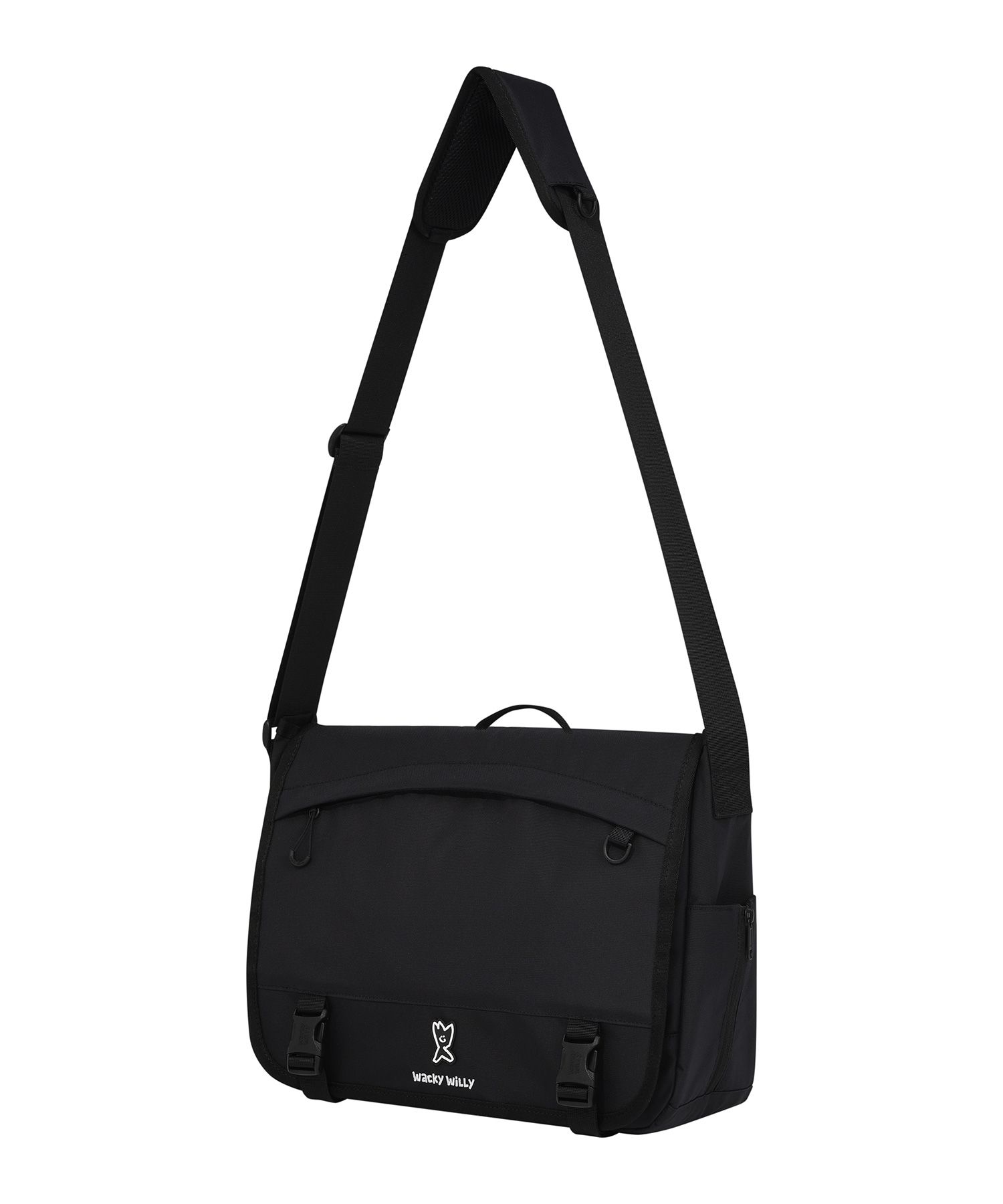 ショルダーバッグ WACKY WILLY Flight messenger bag MUSINSA | WACKY WILLY Flight Messenger Bag Black
