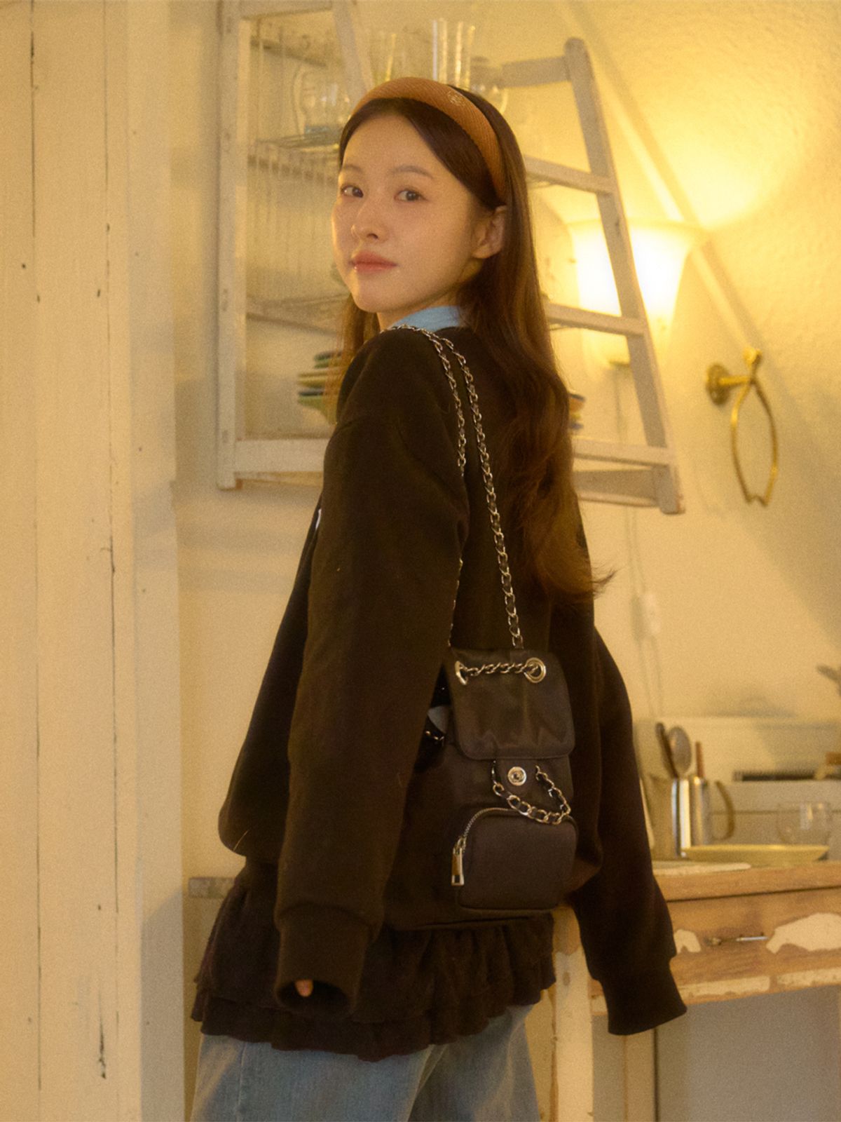 아노에틱(ANOETIC) ANC CLASSIC OUTPOCKET BACKPACK_NYLON BLACK