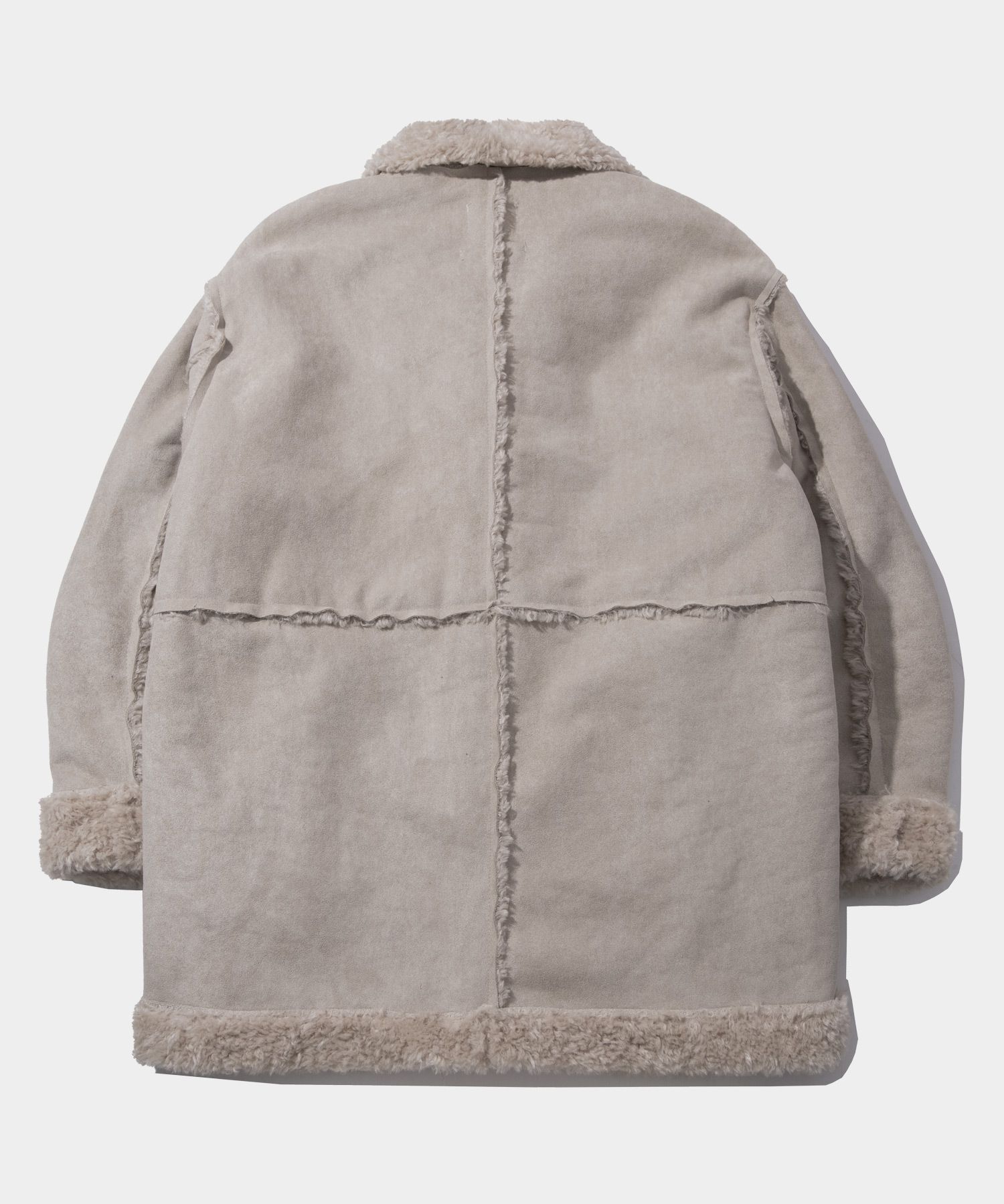 MUSINSA公式 | PLACE STUDIO Fur Line Detail Overfit Suede Half