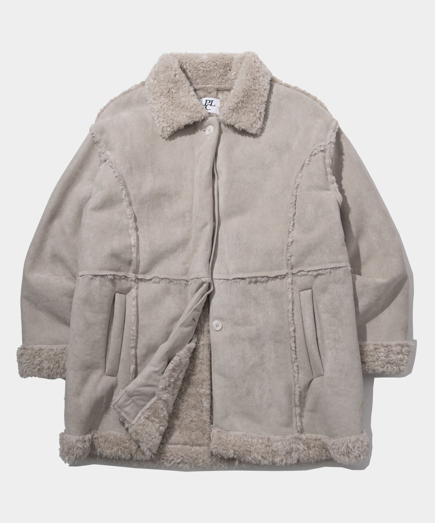 ジャケット [PLACE STUDIO] Overfit Reversible Suede Crop Fleece Mustang MUSINSA | PLACE STUDIO Fur Line Detail Overfit Suede Half