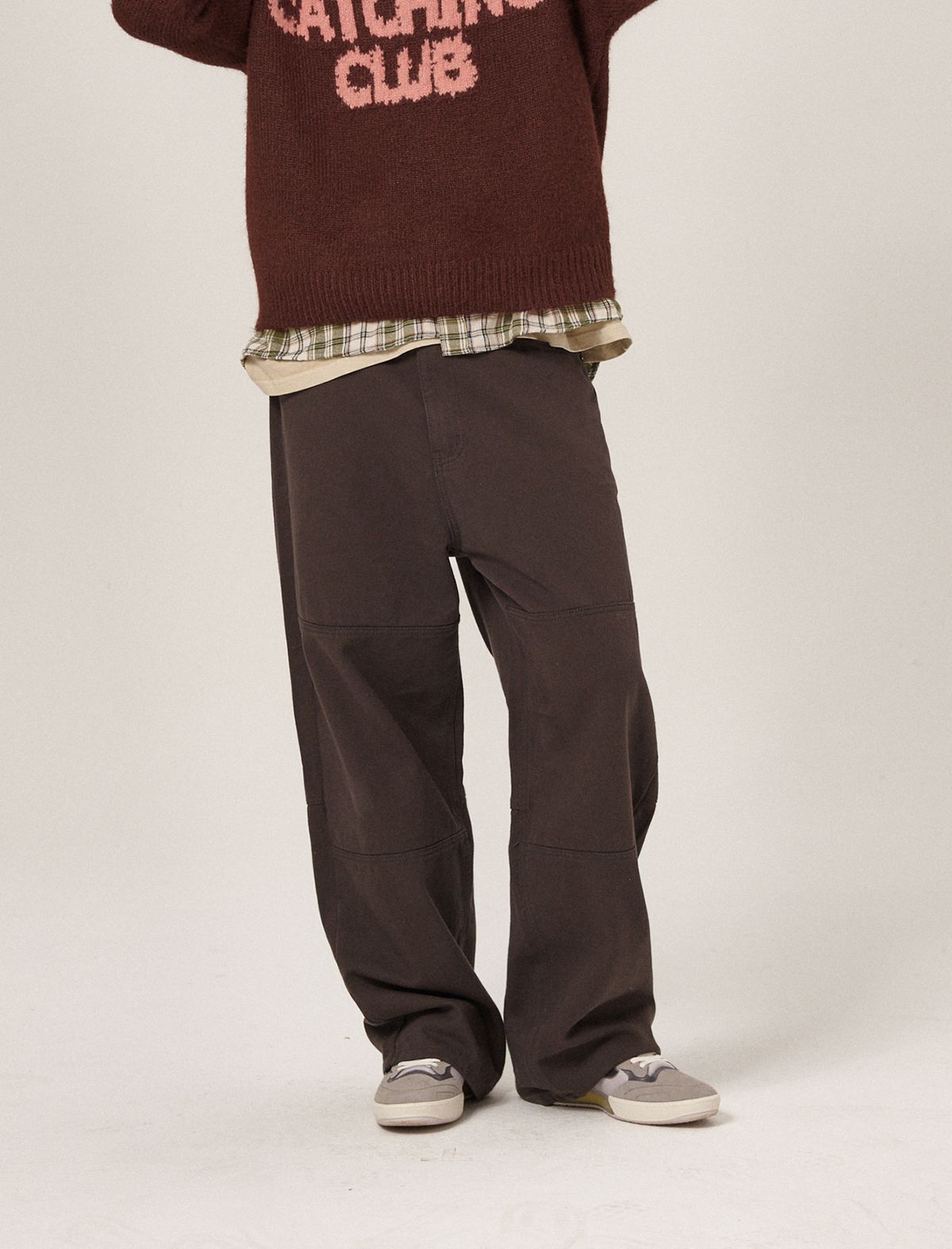 플랫웨이브 인 서울(FLATWAVE IN SEOUL) Vee Wide Cotton Pants Charcoal