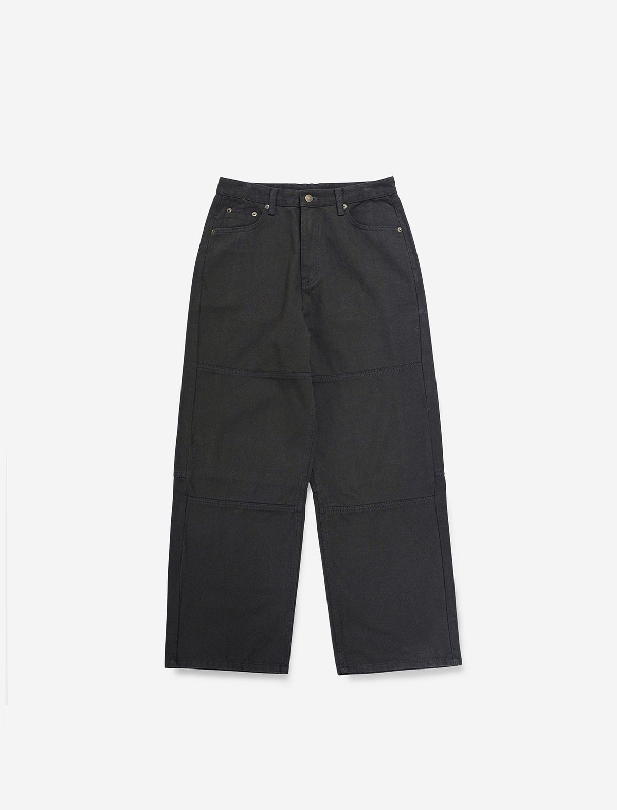 플랫웨이브 인 서울(FLATWAVE IN SEOUL) Vee Wide Cotton Pants Charcoal