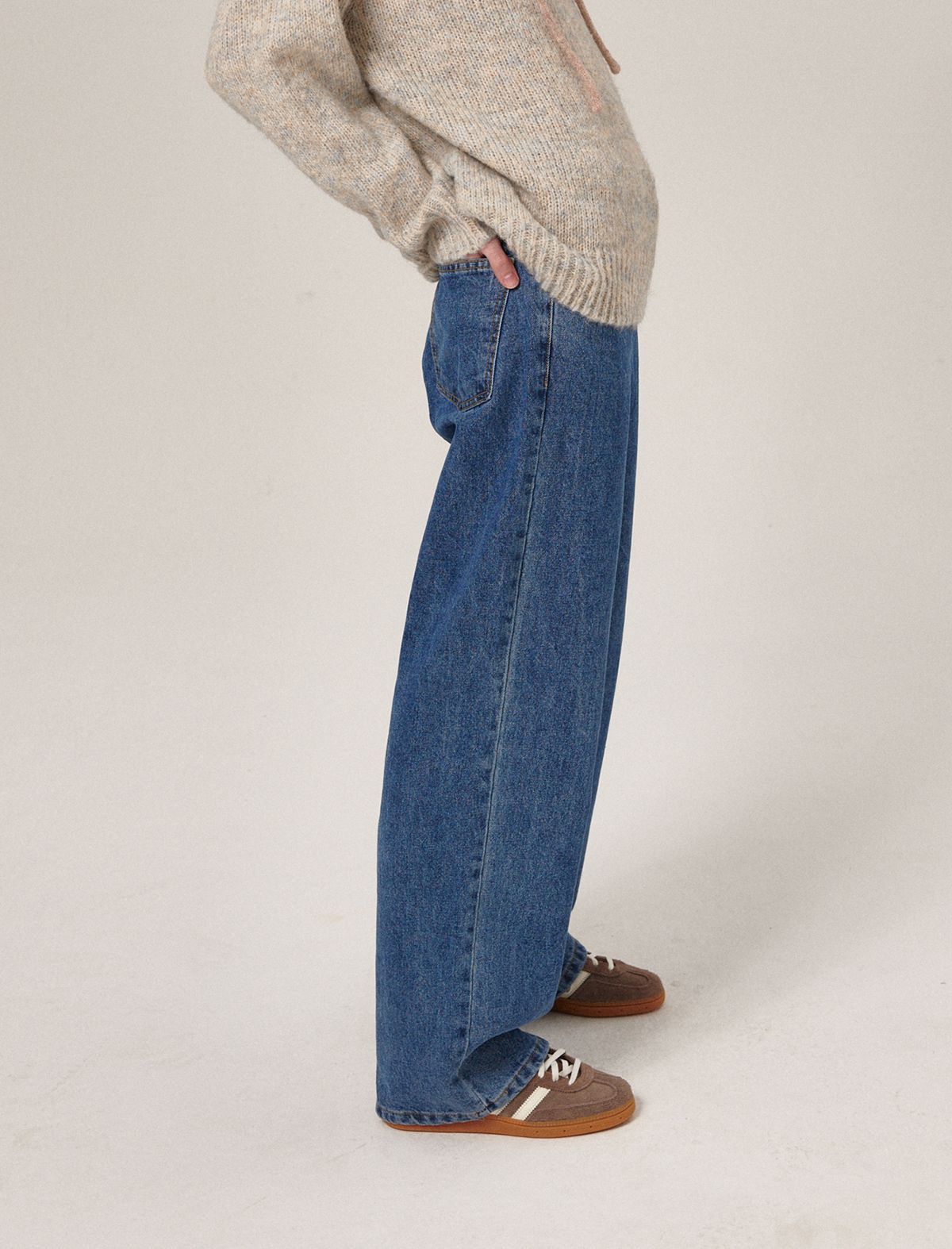 플랫웨이브 인 서울(FLATWAVE IN SEOUL) Olas Wide Denim Pants Medium Indigo