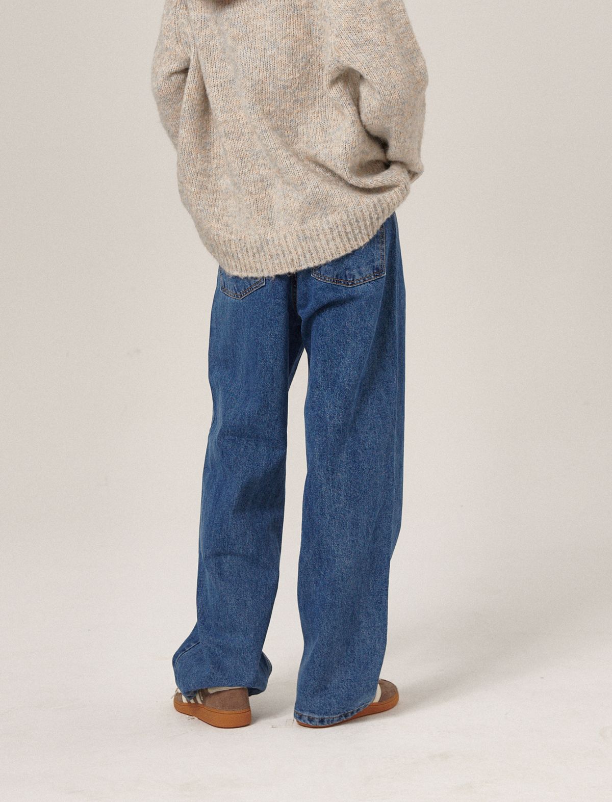플랫웨이브 인 서울(FLATWAVE IN SEOUL) Olas Wide Denim Pants Medium Indigo