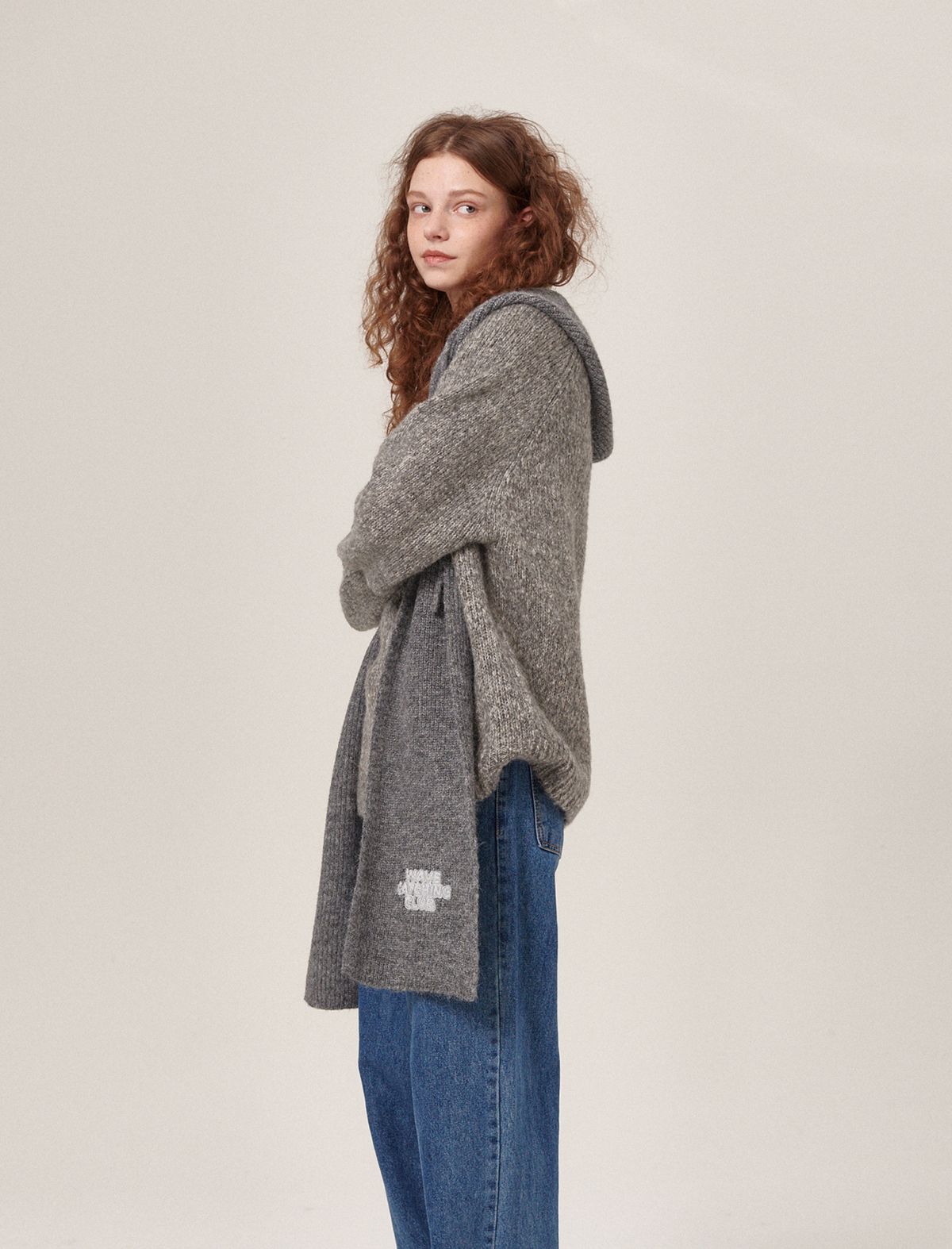 플랫웨이브 인 서울(FLATWAVE IN SEOUL) Wavt Wool Round Knit Charcoal