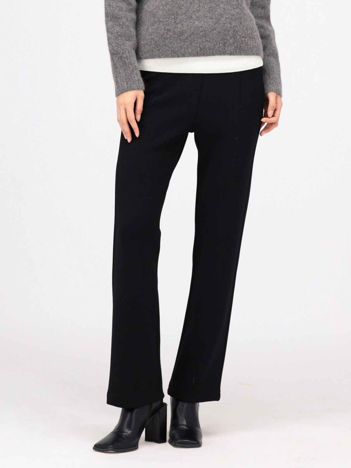 아쿠드(ACUD) (기모) Slim Straight Legging Slacks _Black