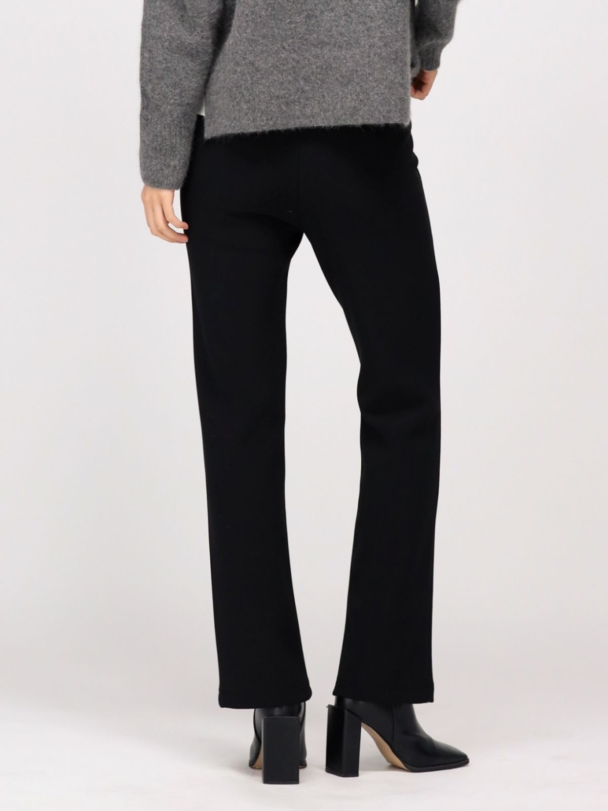 아쿠드(ACUD) (기모) Slim Straight Legging Slacks _Black