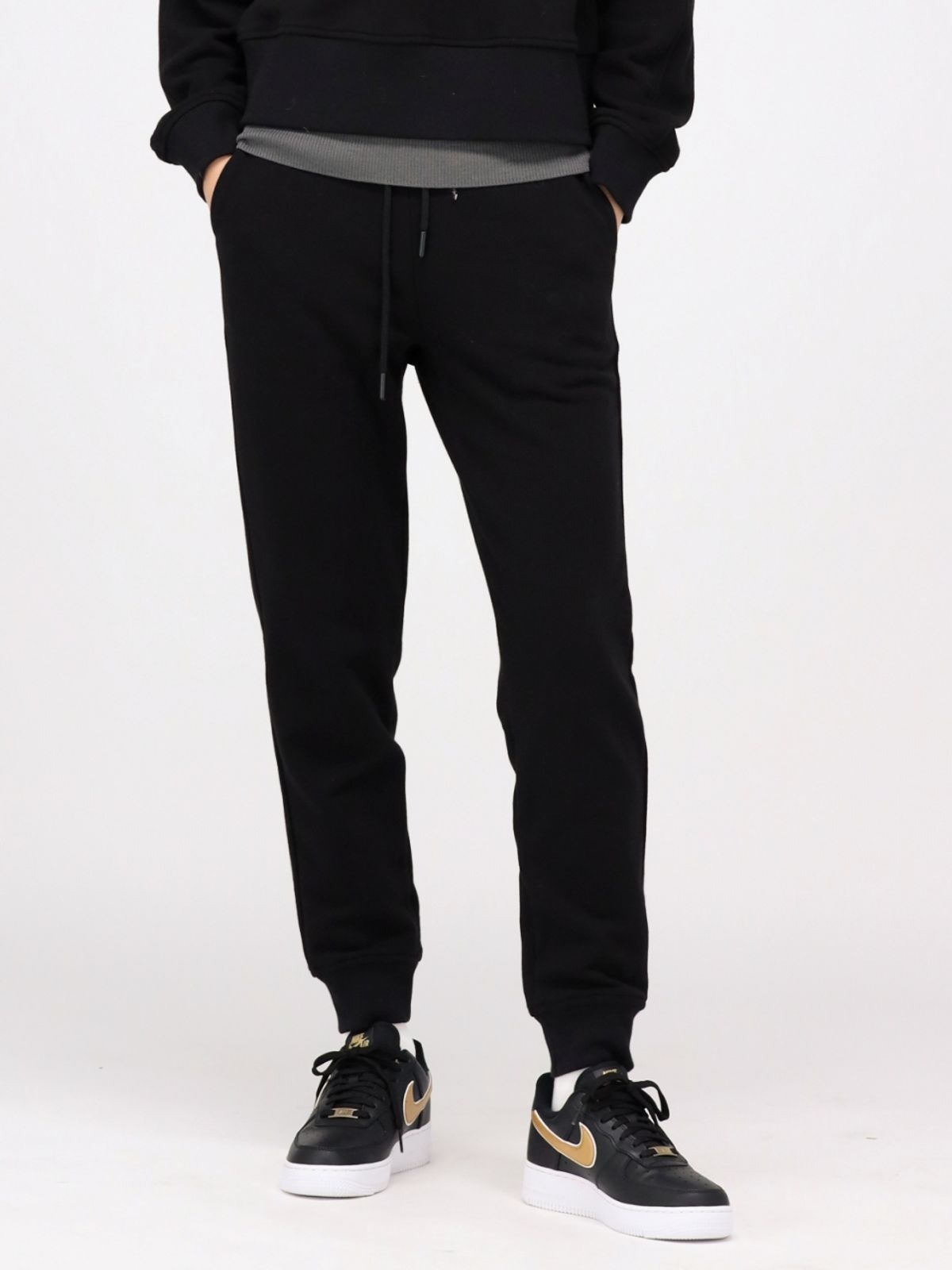 아쿠드(ACUD) (기모) Slim Sweat Jogger Pants _Black