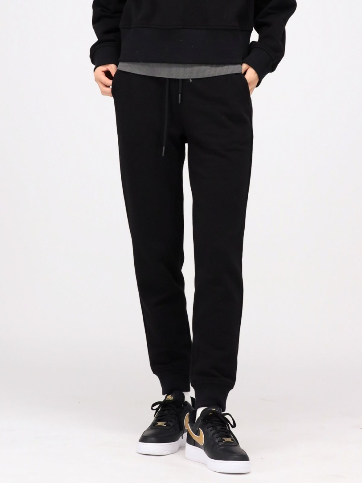 아쿠드(ACUD) (기모) Slim Sweat Jogger Pants _Black