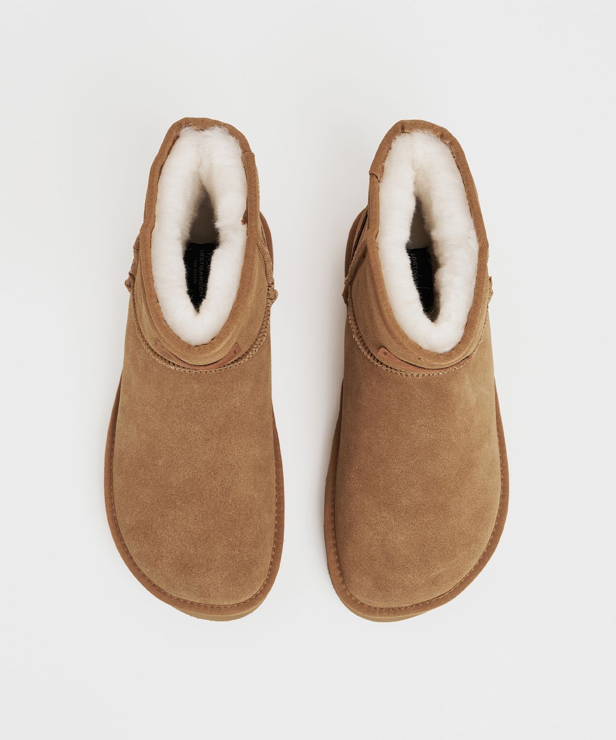 로스트가든(LOSTGARDEN) Wide Fur Boots Camel