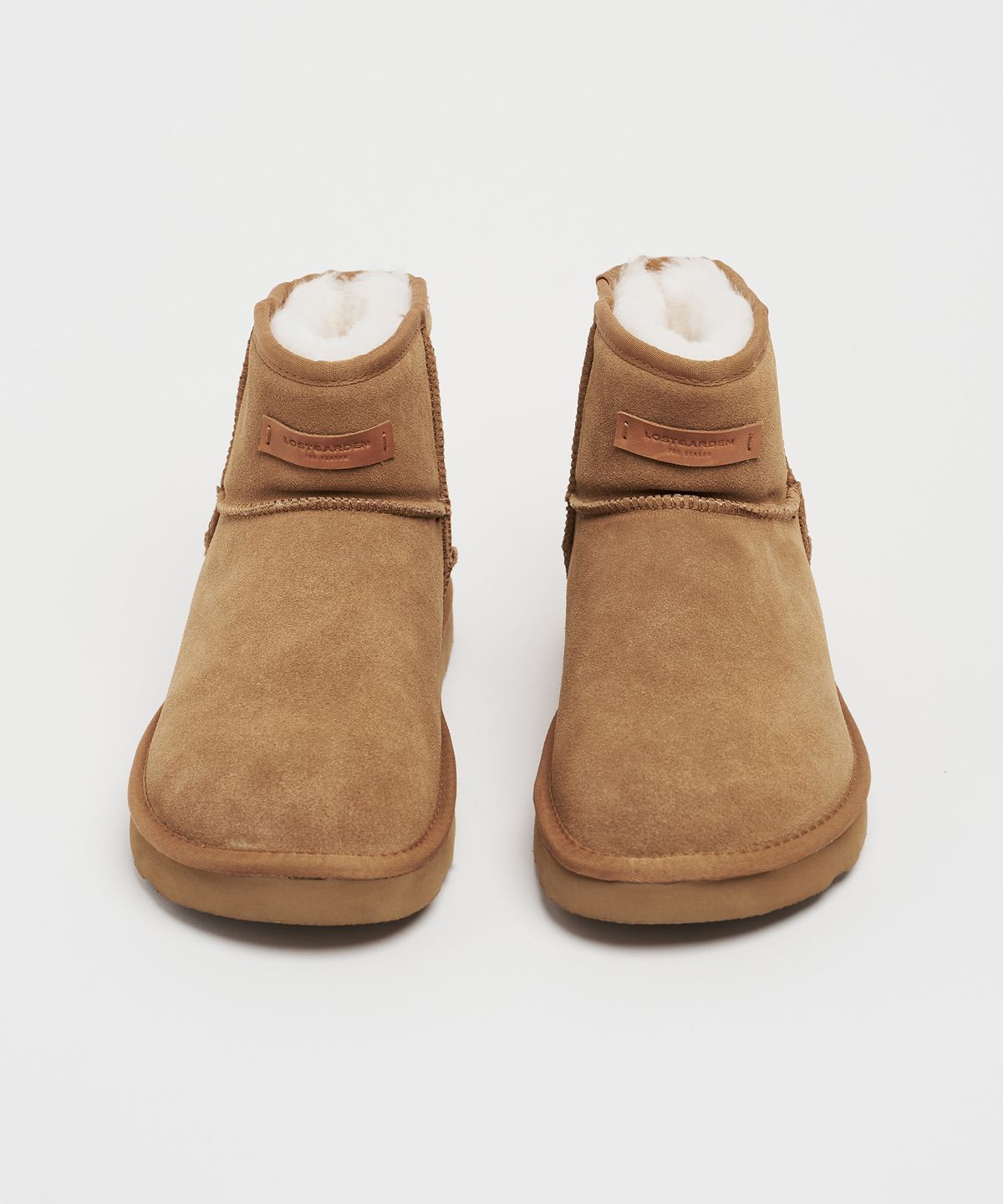 로스트가든(LOSTGARDEN) Wide Fur Boots Camel
