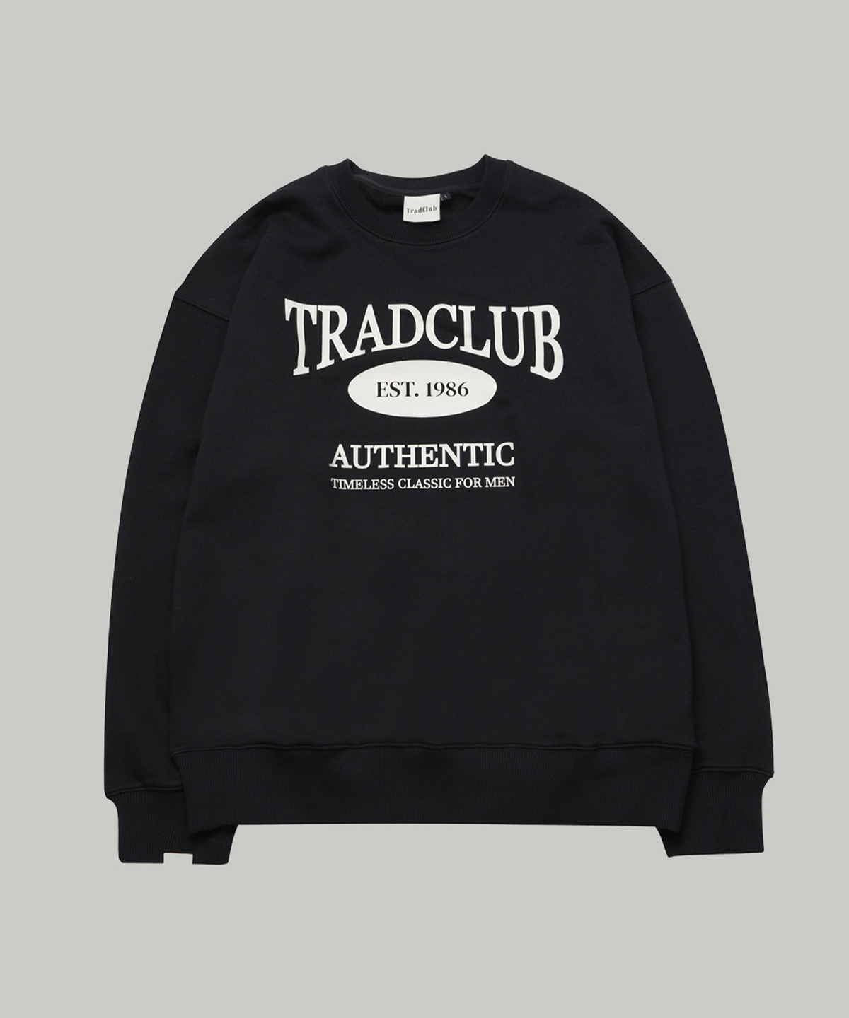트래드클럽(TRADCLUB) 글래스고 타임리스 그래픽 맨투맨