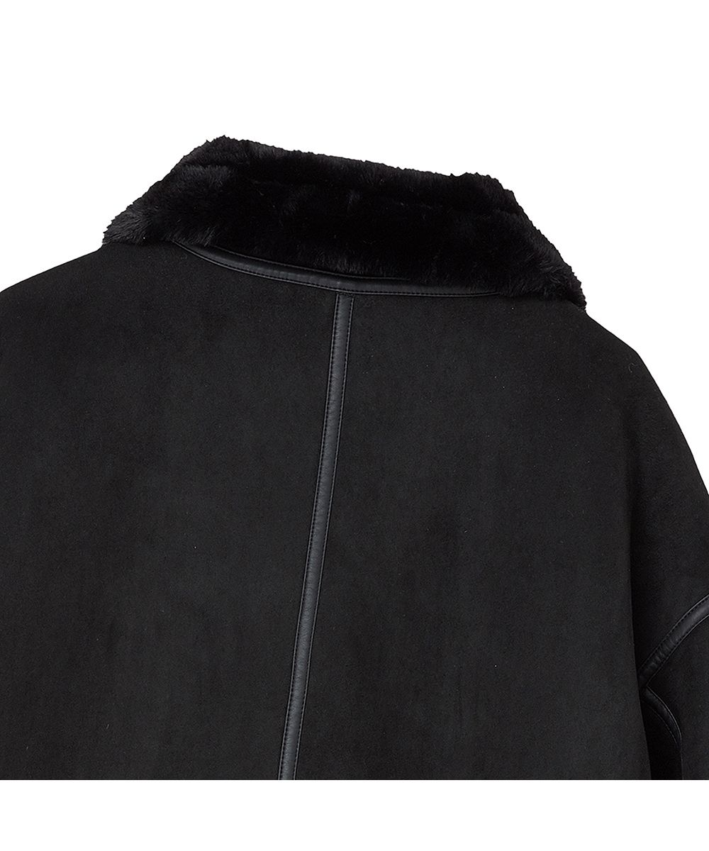 MUSINSA公式 | THE GREEN LAB FAUX Fur High Neck Mustang Jacket 