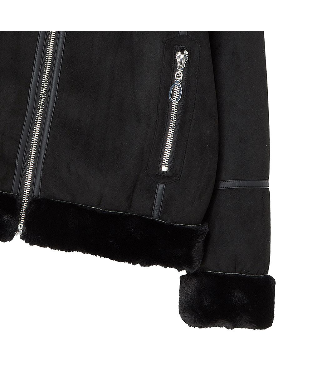 MUSINSA公式 | THE GREEN LAB FAUX Fur High Neck Mustang Jacket 