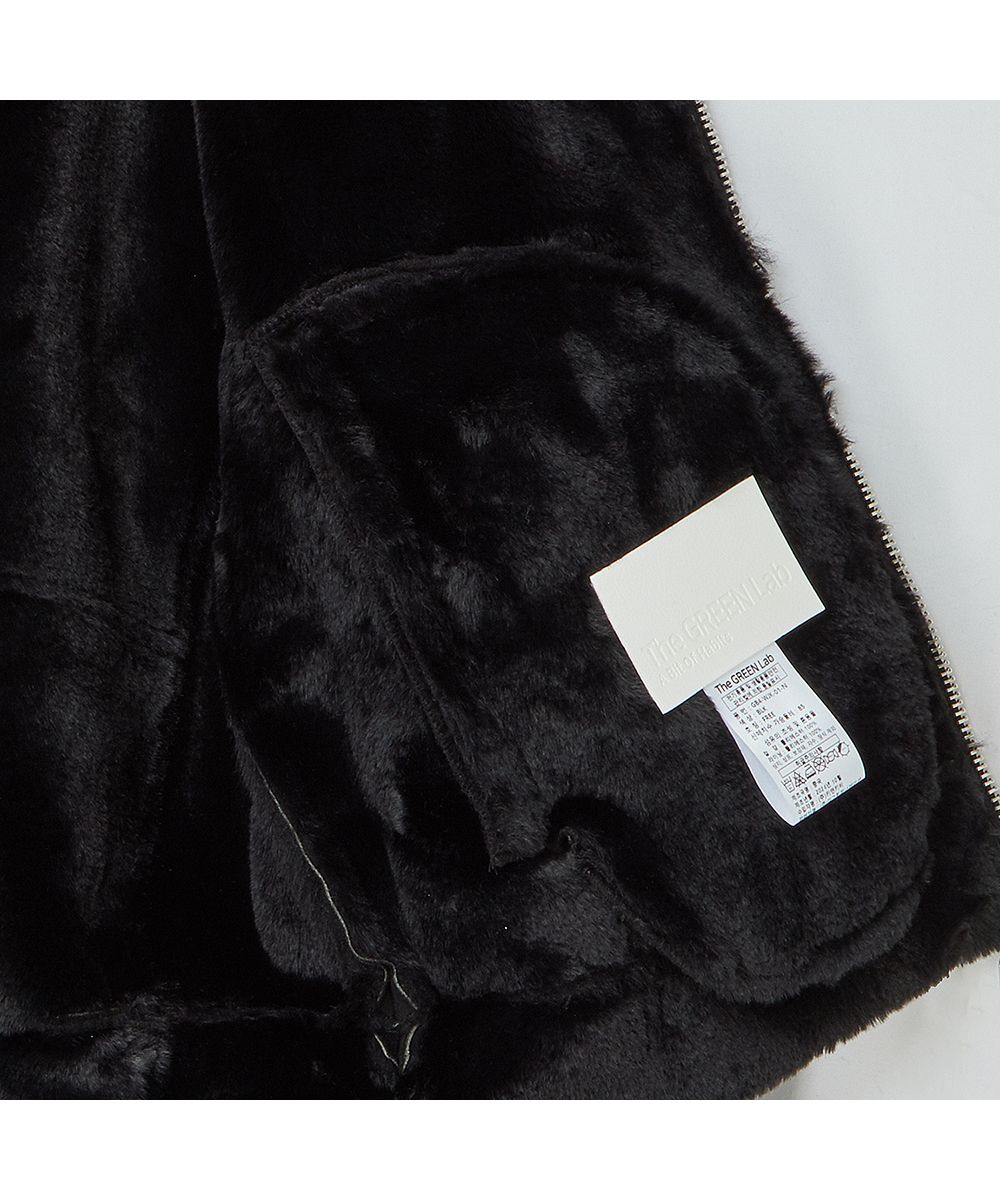 MUSINSA公式 | THE GREEN LAB FAUX Fur High Neck Mustang Jacket 
