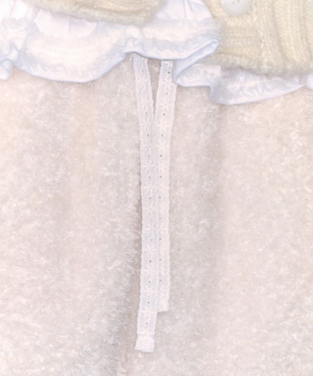【RONRON】韓国人気 ★ FLEECE LACE DETAIL TRAINING PANTS ★ MUSINSA | RONRON FLEECE LACE DETAIL TRAINING PANTS IVORY