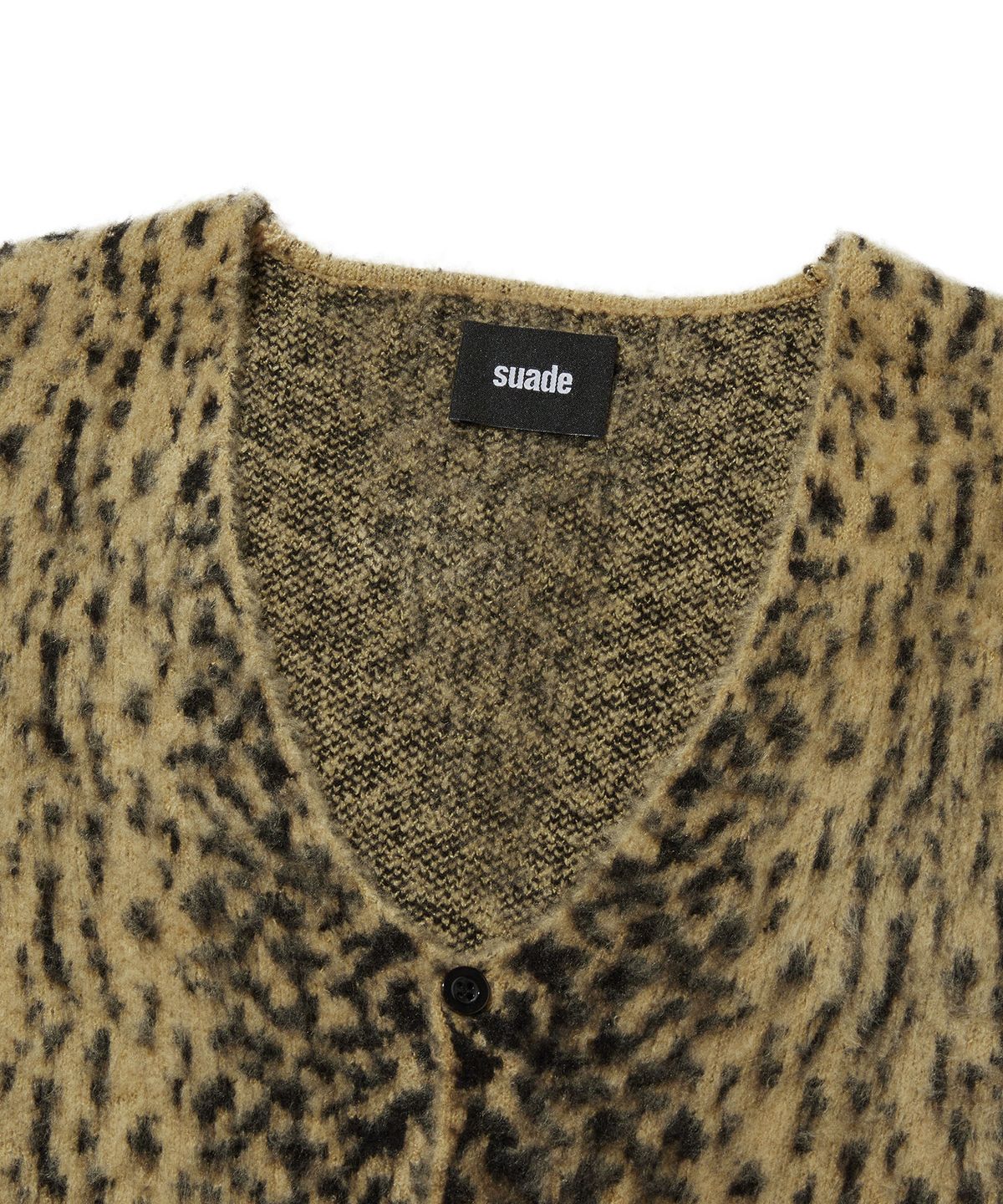 스웨이드(SUADE) LEOPARD CARDIGAN [YELLOW]