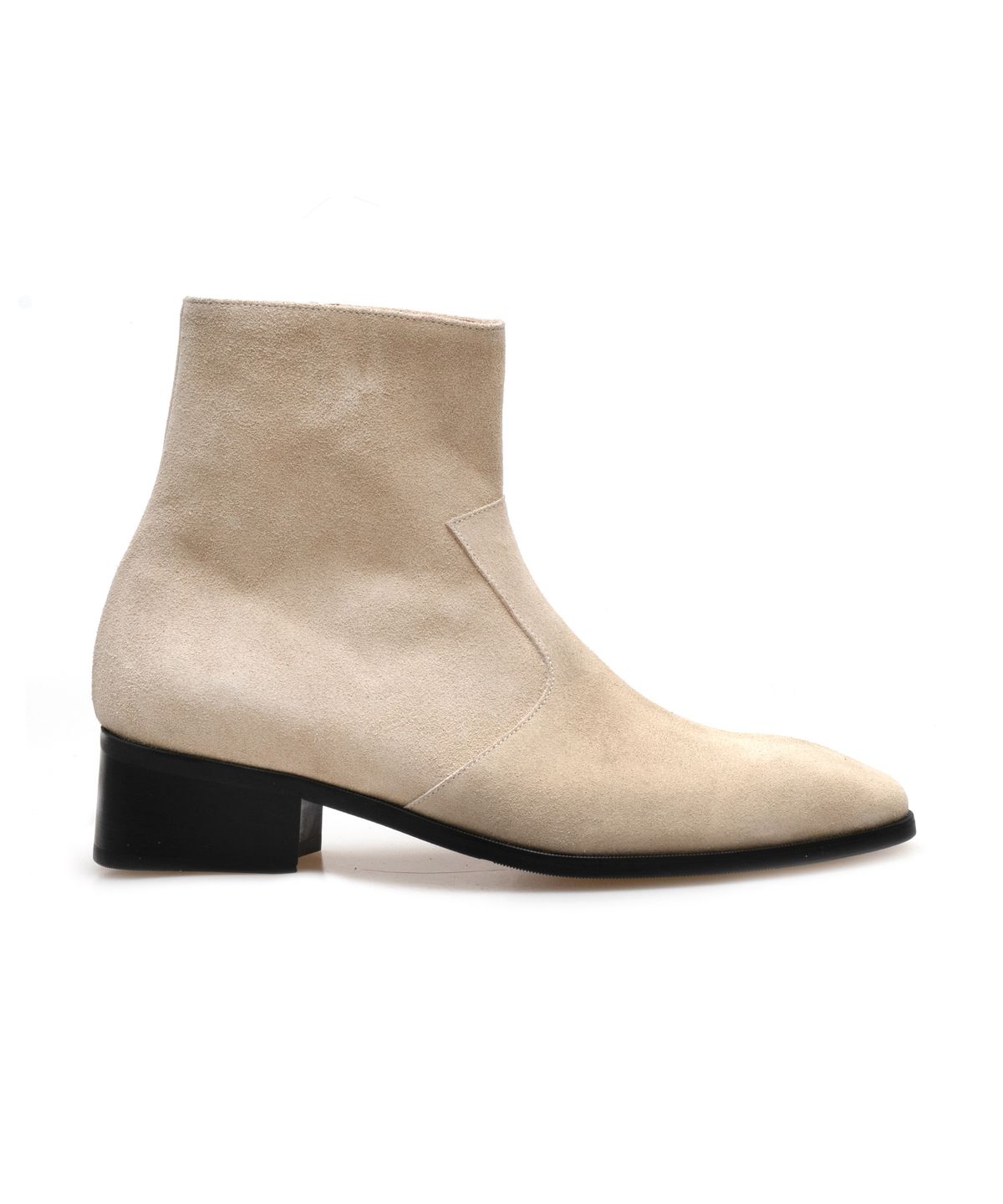 올클래식(ALLCLASSIC) ALC139 어도어 웨스턴 부츠 블랙_ivory suede