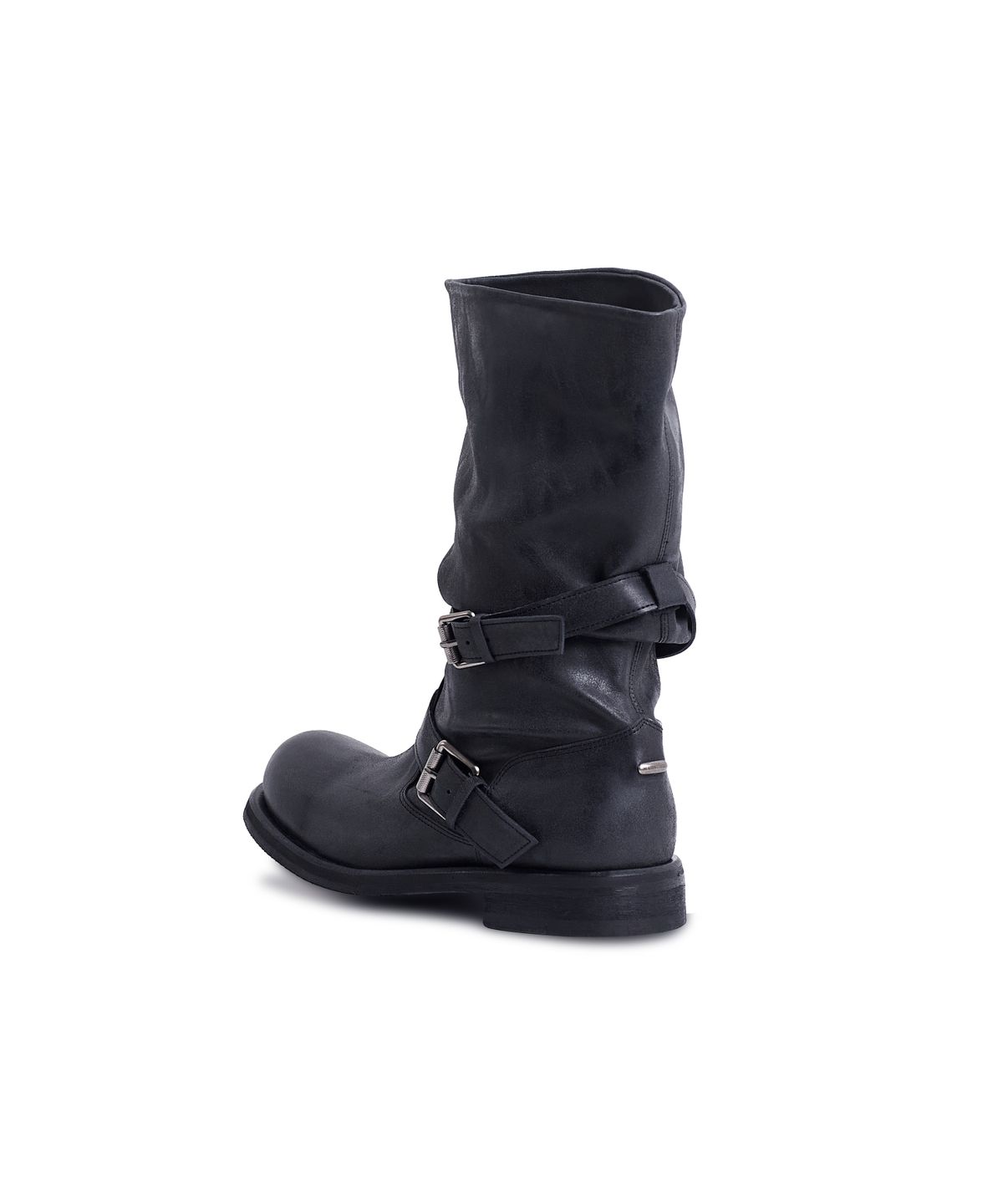 네거티브쓰리(NEGATIVETHREE) (Men )Slouchy Long Boot_Washed Black