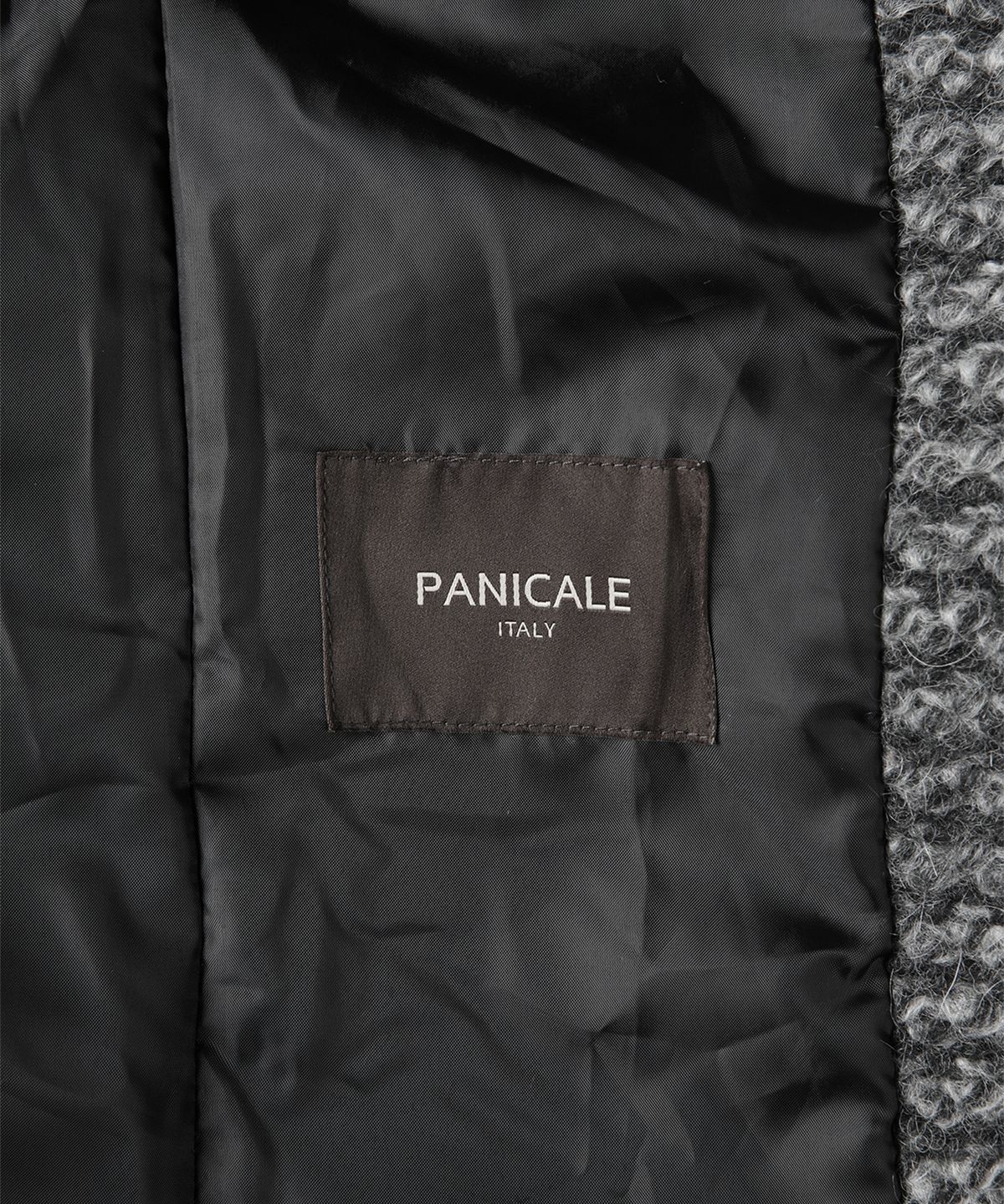 빠니깔레(PANICALE) 그레이 울 혼방 니트 재킷