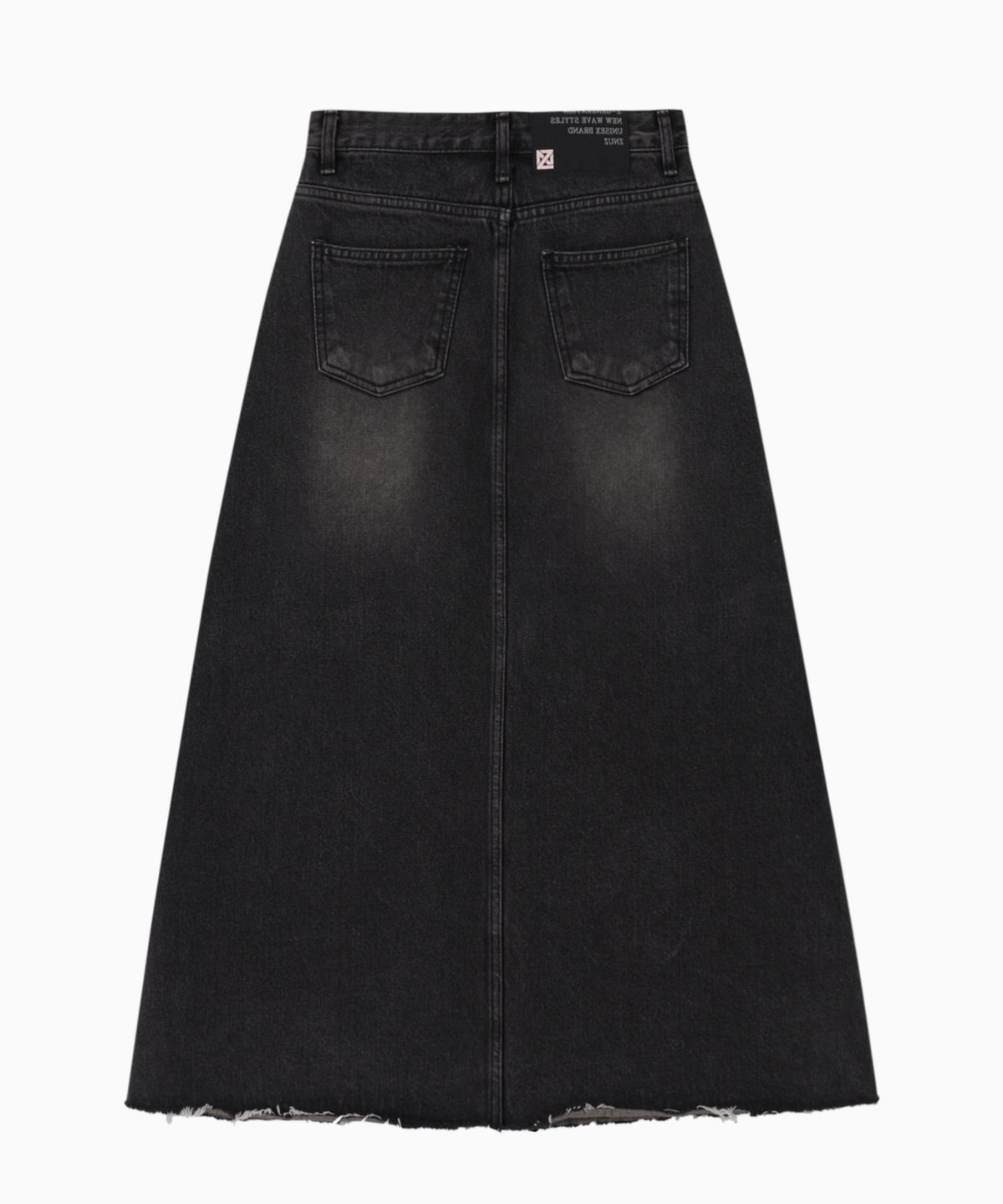 제뉴즈(ZNUZ) 모즈 미드나잇 데님 스커트 - 다크 그레이