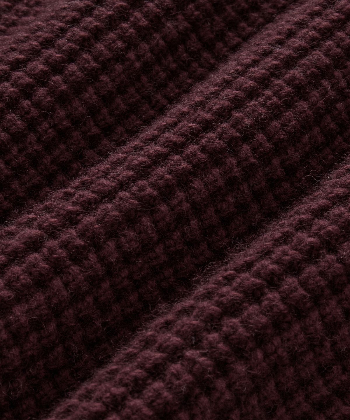브랜디드(BRANDED) CHAIN HEAVY WOOL SWEATER [BURGUNDY]