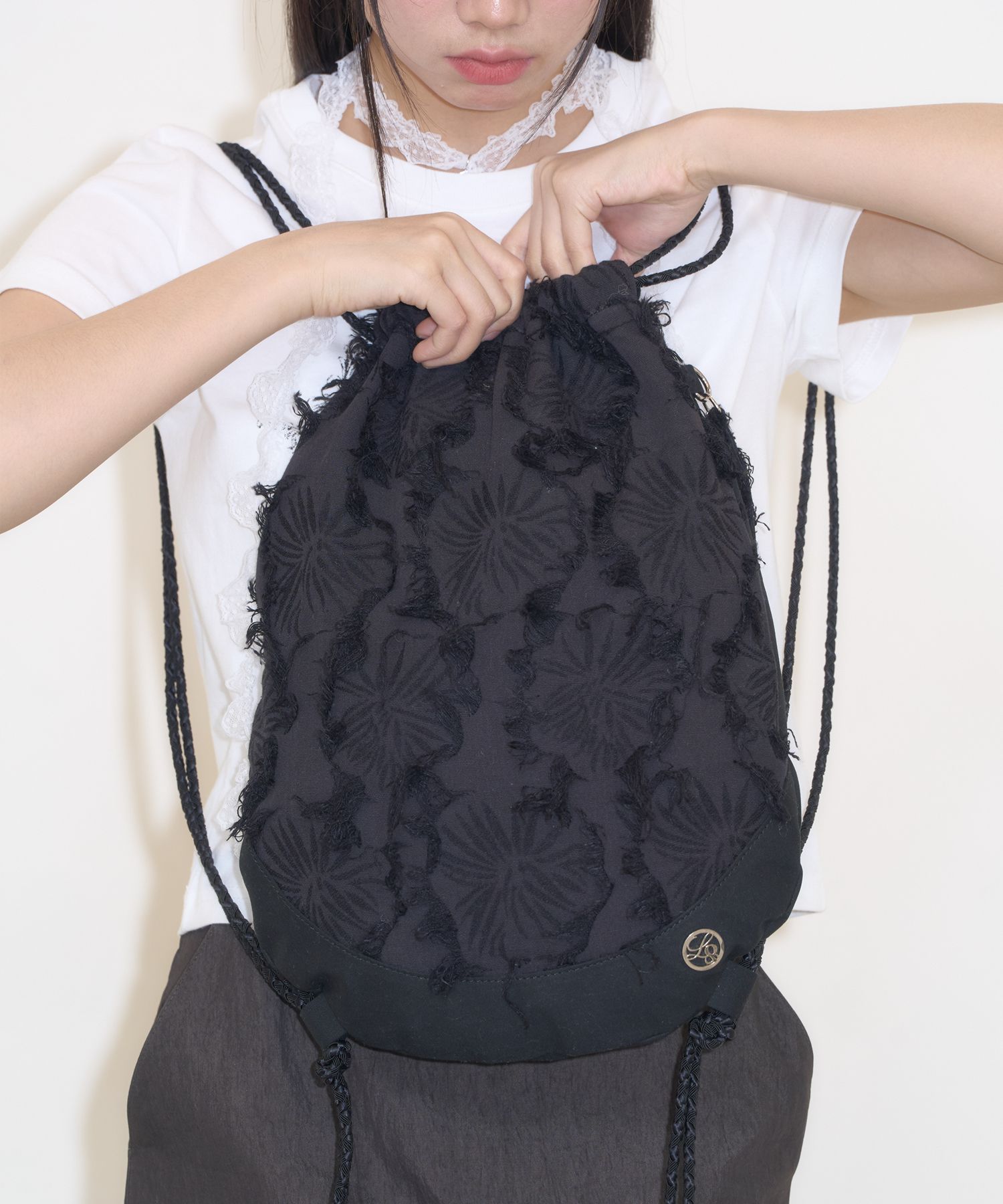 ◆ILLIGO◆ Feather shirring string bag 2 COLOR 5013027136 MUSINSA | ILLIGO Feather Shirring String Bag - 2 COLOR