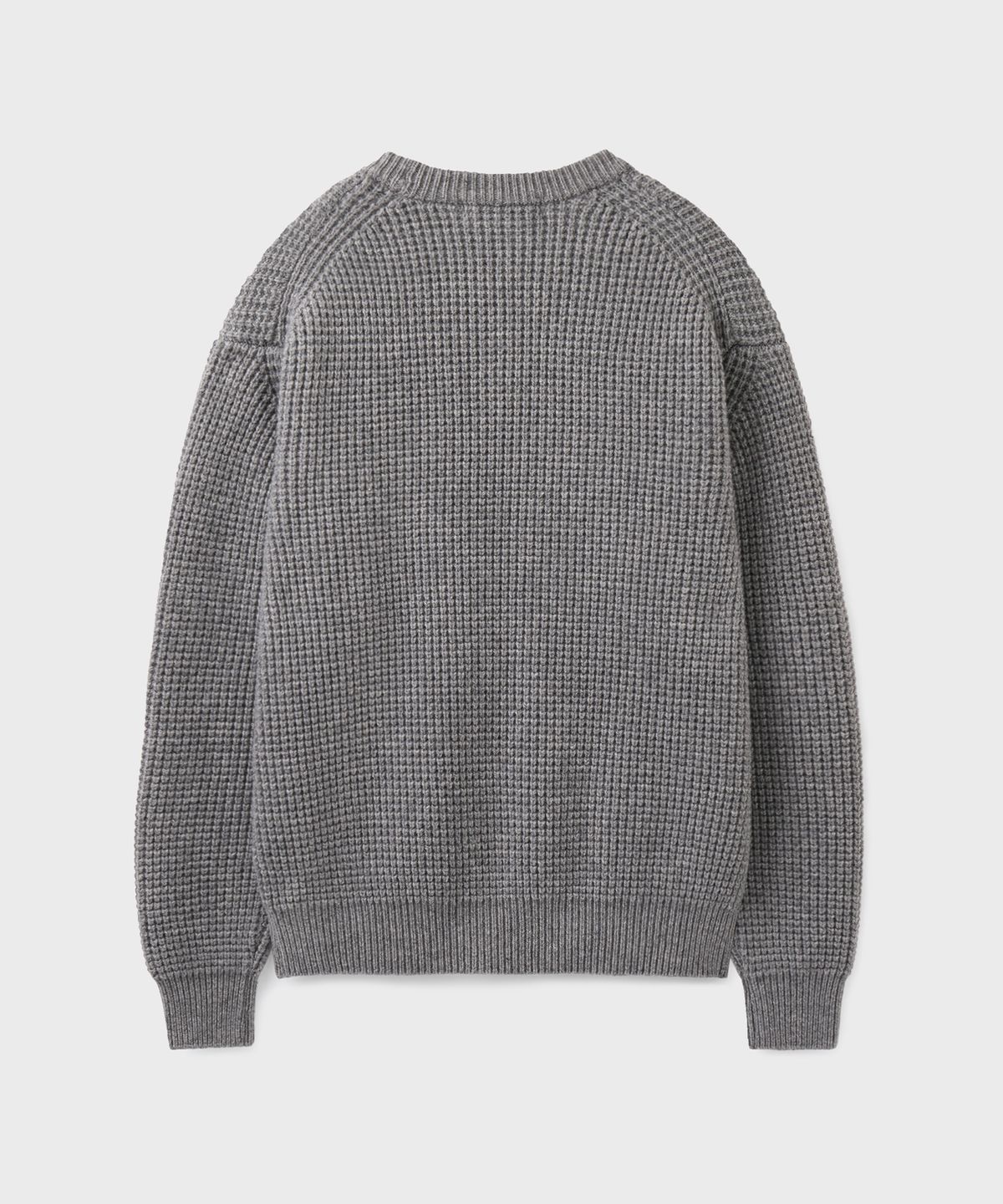 브랜디드(BRANDED) CHAIN HEAVY WOOL SWEATER [GRAY]
