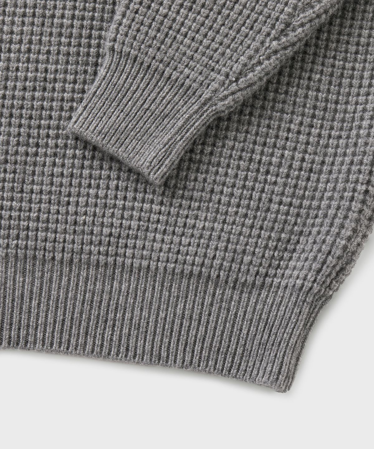 브랜디드(BRANDED) CHAIN HEAVY WOOL SWEATER [GRAY]