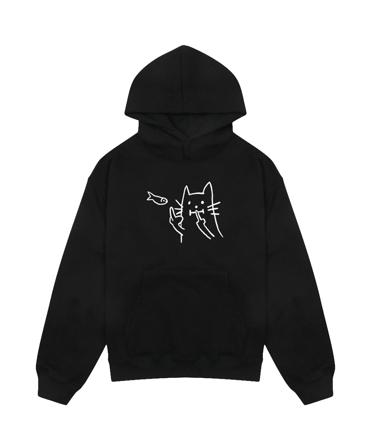 어라이트앵글(ARIGHTANGLE) CAT FISH HOODIE (2 COLOR)
