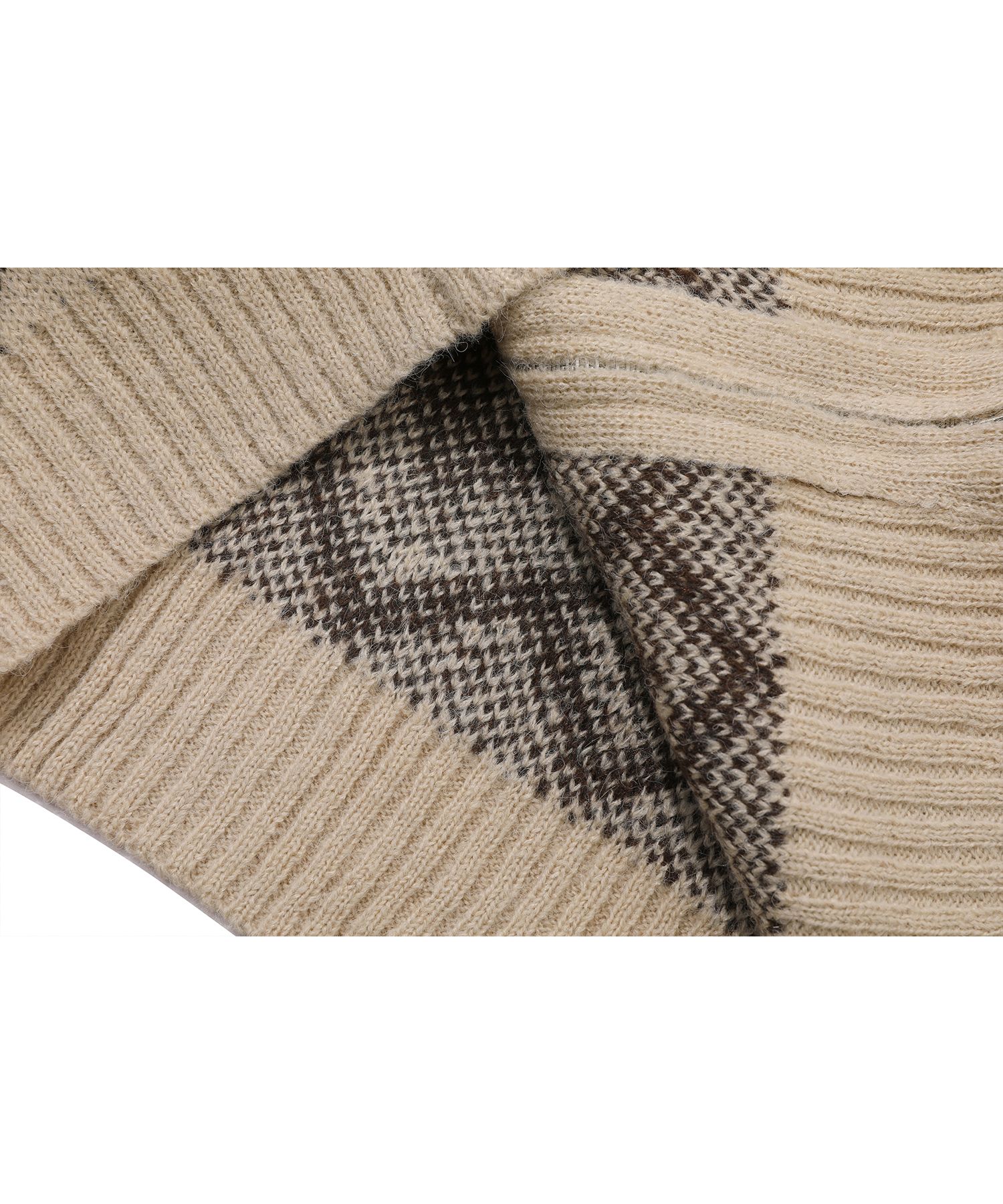 【CPGN STUDIO】24FW★ [2-WAY] Nordic Winter Hood Knit Zip-up Designer fashion, Seoul-fully created | W Concept