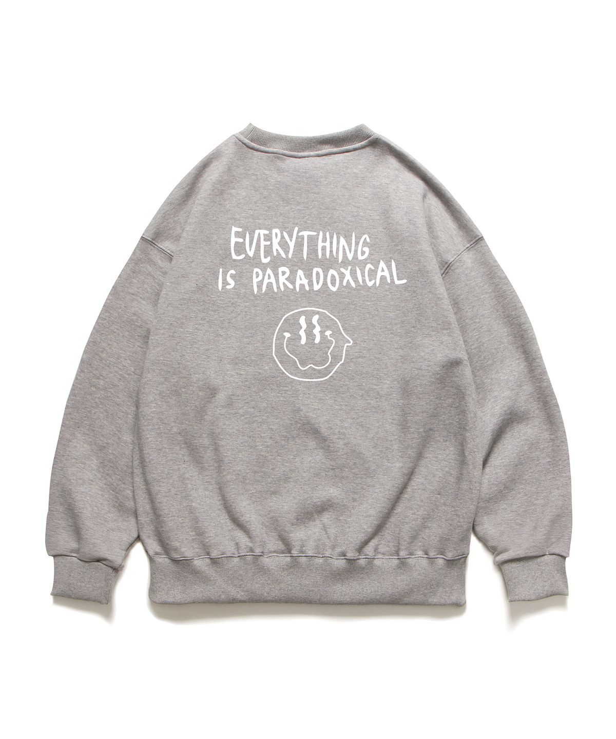앱놀머씽(ABNORMALTHING) 스마일 크루넥 그레이 (SMILE CREWNECK GREY)