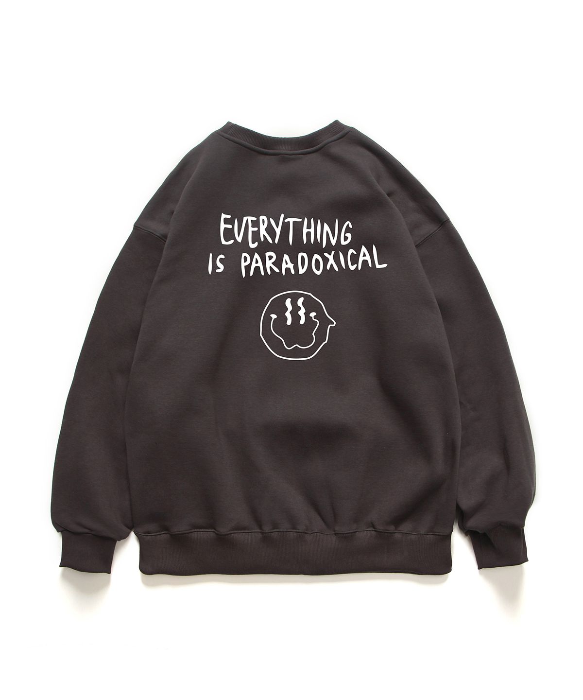 앱놀머씽(ABNORMALTHING) 스마일 크루넥 다크그레이 (SMILE CREWNECK DARK GREY)