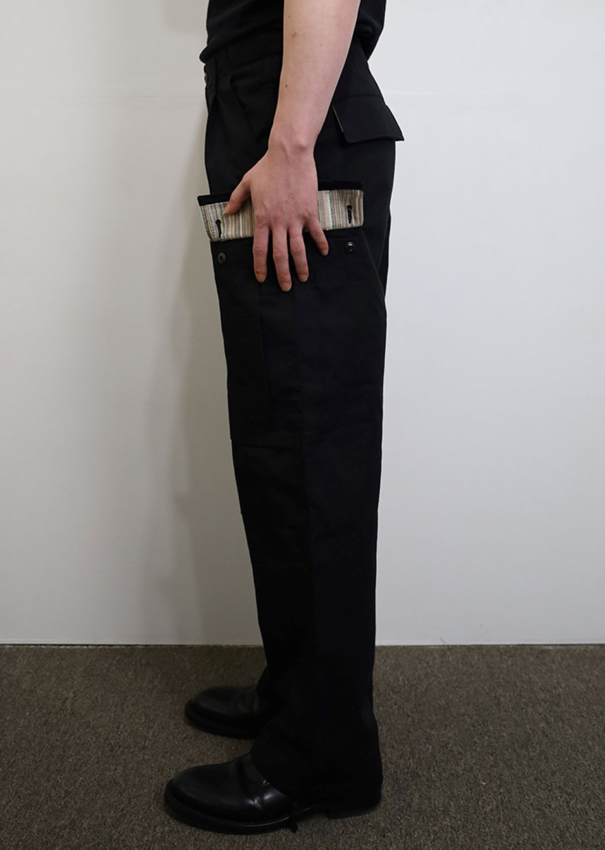 애프터웨이브(AFTERWAVE) Ethnic Cargo Pants Black