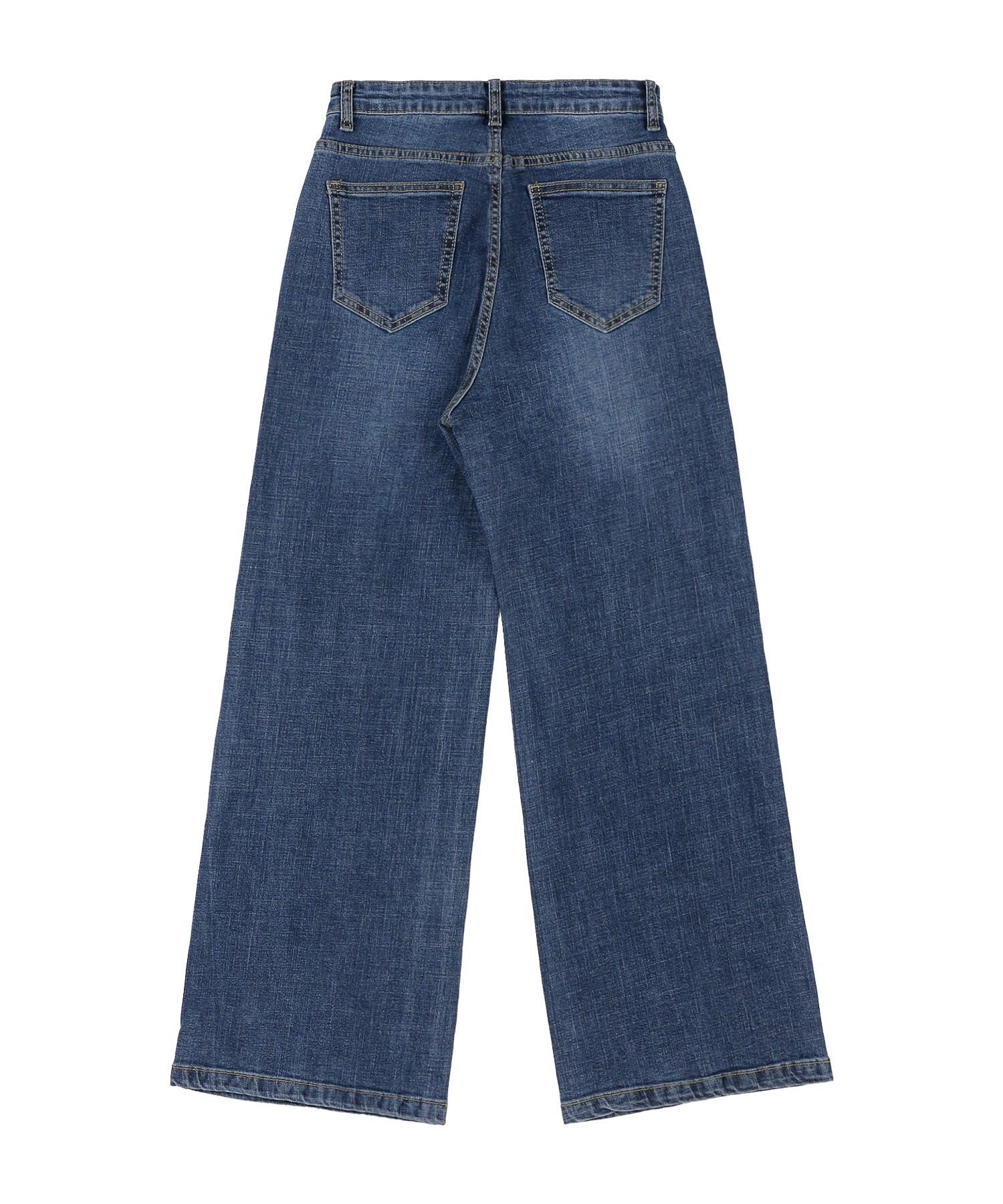 【THE MOZZ】Denim Wide Pants a4ee91745c59f76e9e6a3b333df7eb