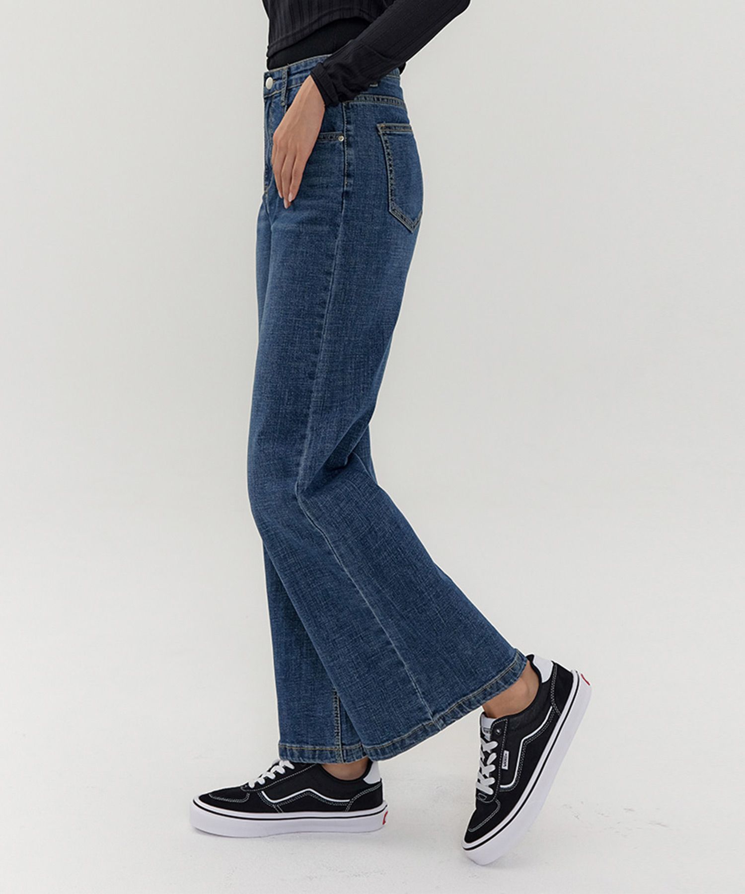 MUSINSA | Jinmania Broad Bootcut Fit Wide Waistband Denim