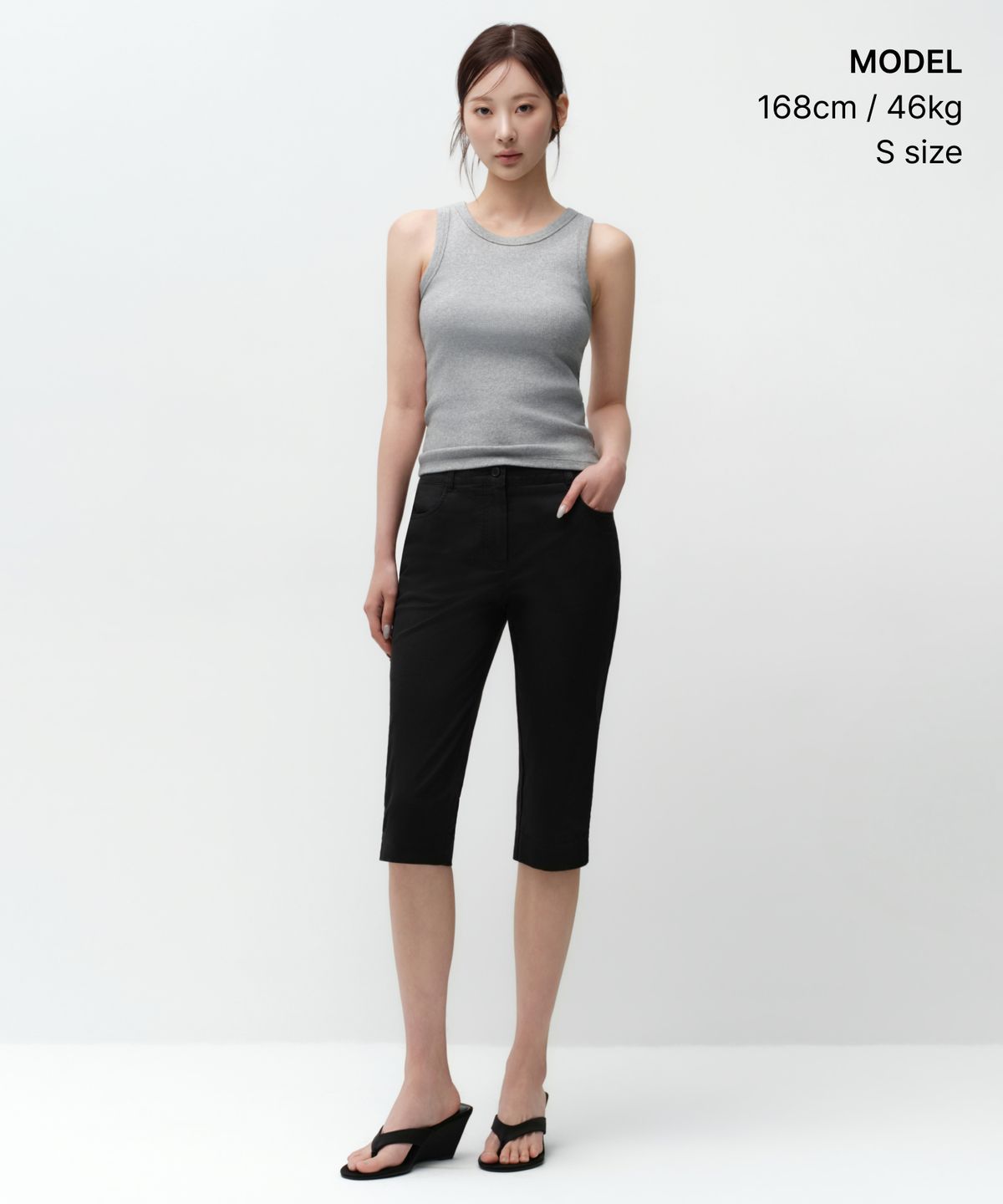 무신사 스탠다드 우먼(MUSINSA STANDARD WOMAN) 우먼즈 에센셜 탱크 탑 [미디엄 그레이]