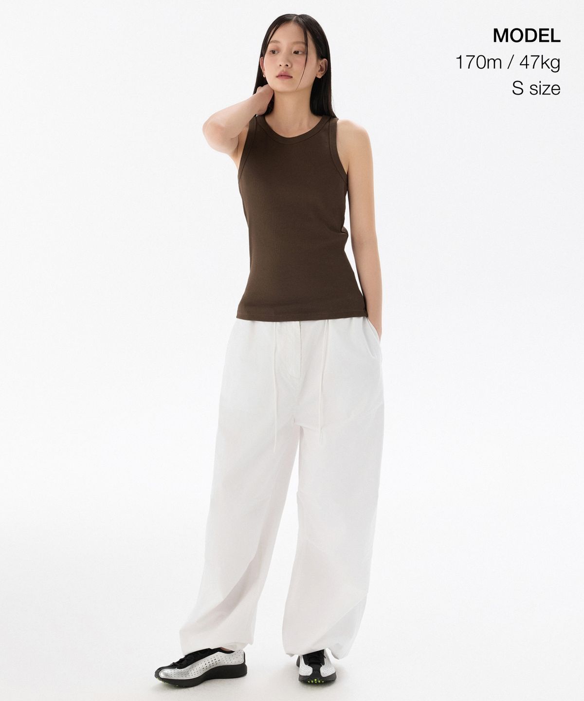 무신사 스탠다드 우먼(MUSINSA STANDARD WOMAN) 우먼즈 에센셜 탱크 탑 [다크 브라운]