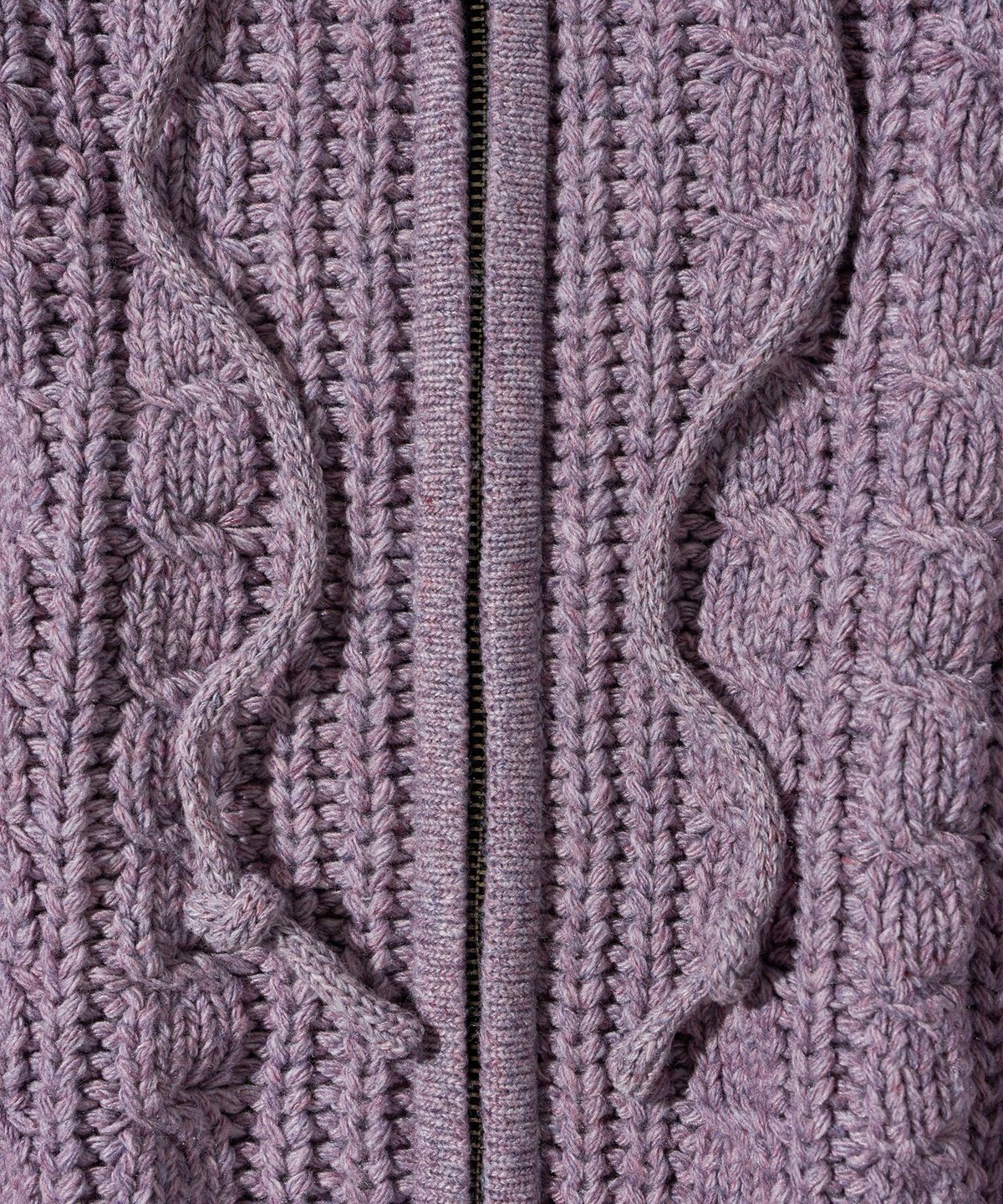 다이아몬드 레이라(DIAMOND LAYLA) Purple Gradation Hooded Zip-Up Cardigan C9