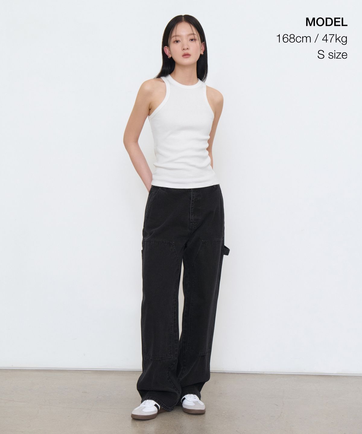 무신사 스탠다드 우먼(MUSINSA STANDARD WOMAN) 우먼즈 레이서 탱크 탑 [화이트]