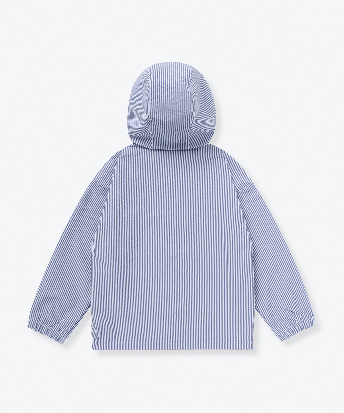 무신사 스탠다드 키즈(MUSINSA STANDARD KIDS) 스트라이프 시어서커 윈드브레이커 재킷 [네이비 스트라이프]