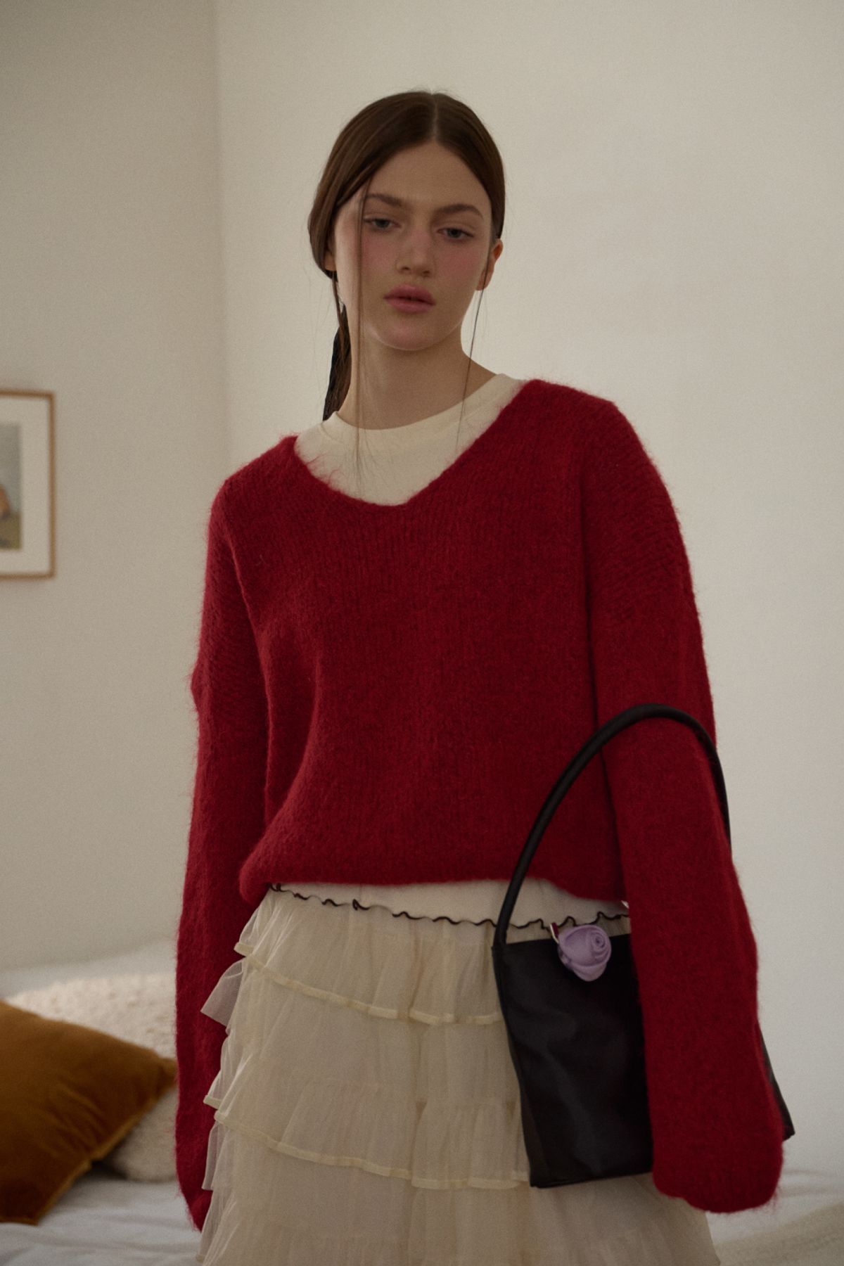 레터리(LETERIE) LETERIE CORSAGE TOTE BAG_BLACK
