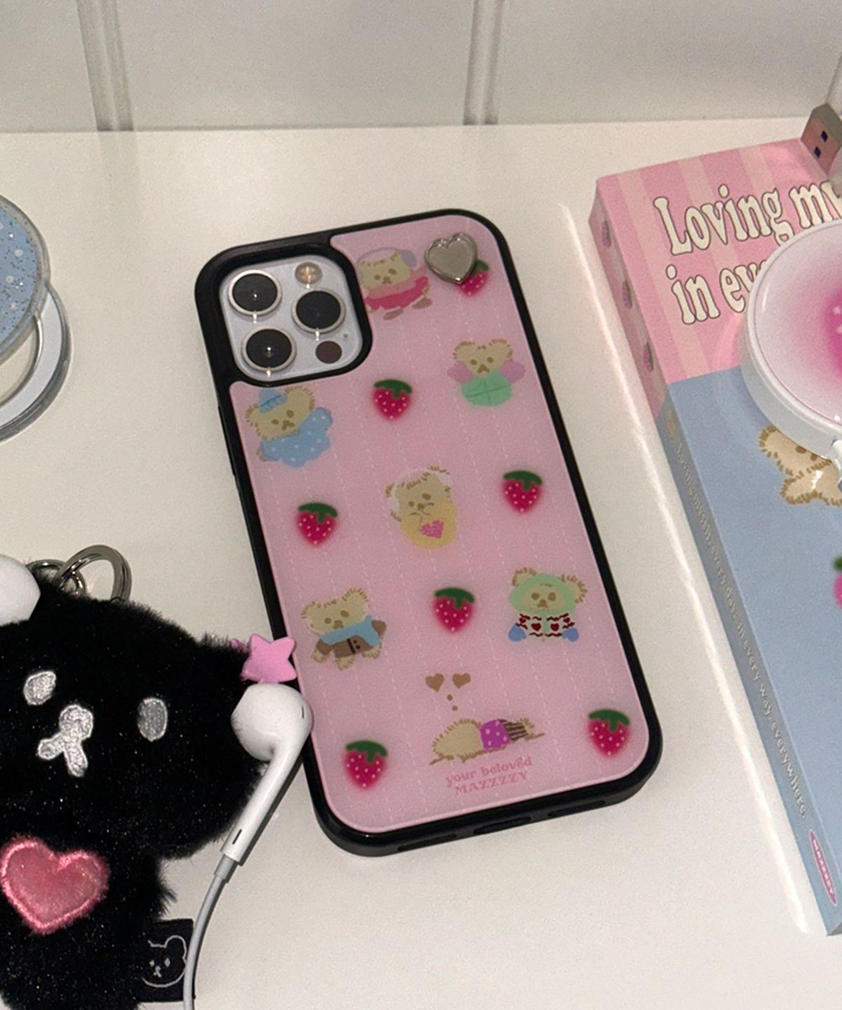 마찌(MAZZZZY) [Love Tag_Magsafe] winter  Winter Muffin glass case