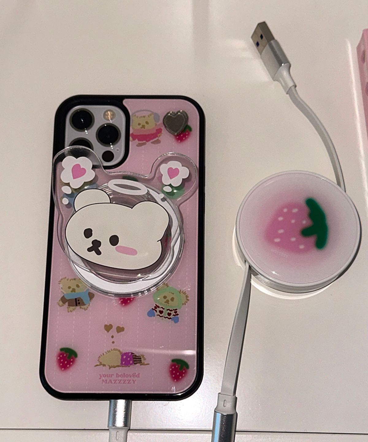 마찌(MAZZZZY) [Love Tag_Magsafe] winter  Winter Muffin glass case
