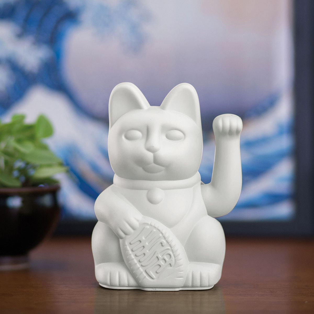 동키프로덕트(DONKEY PRODUCTS) 럭키캣 화이트 15cm
