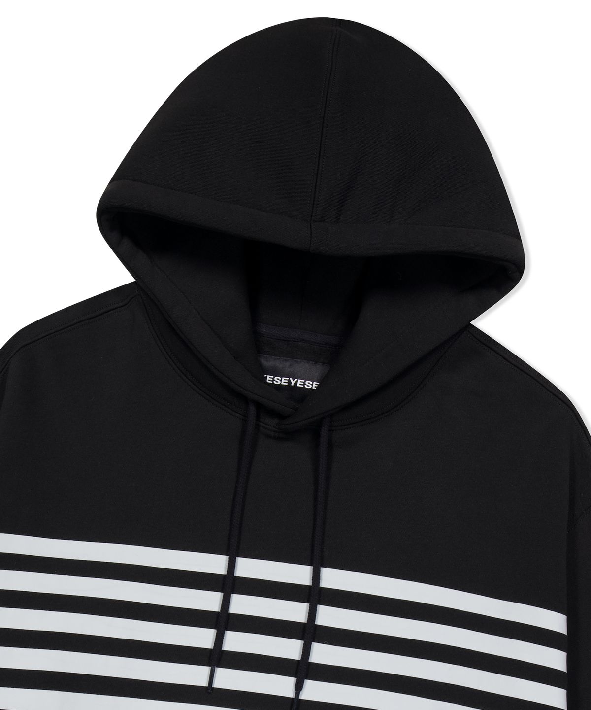 예스아이씨(YESEYESEE) Tenga x Y.E.S Stripe Hoodie Black