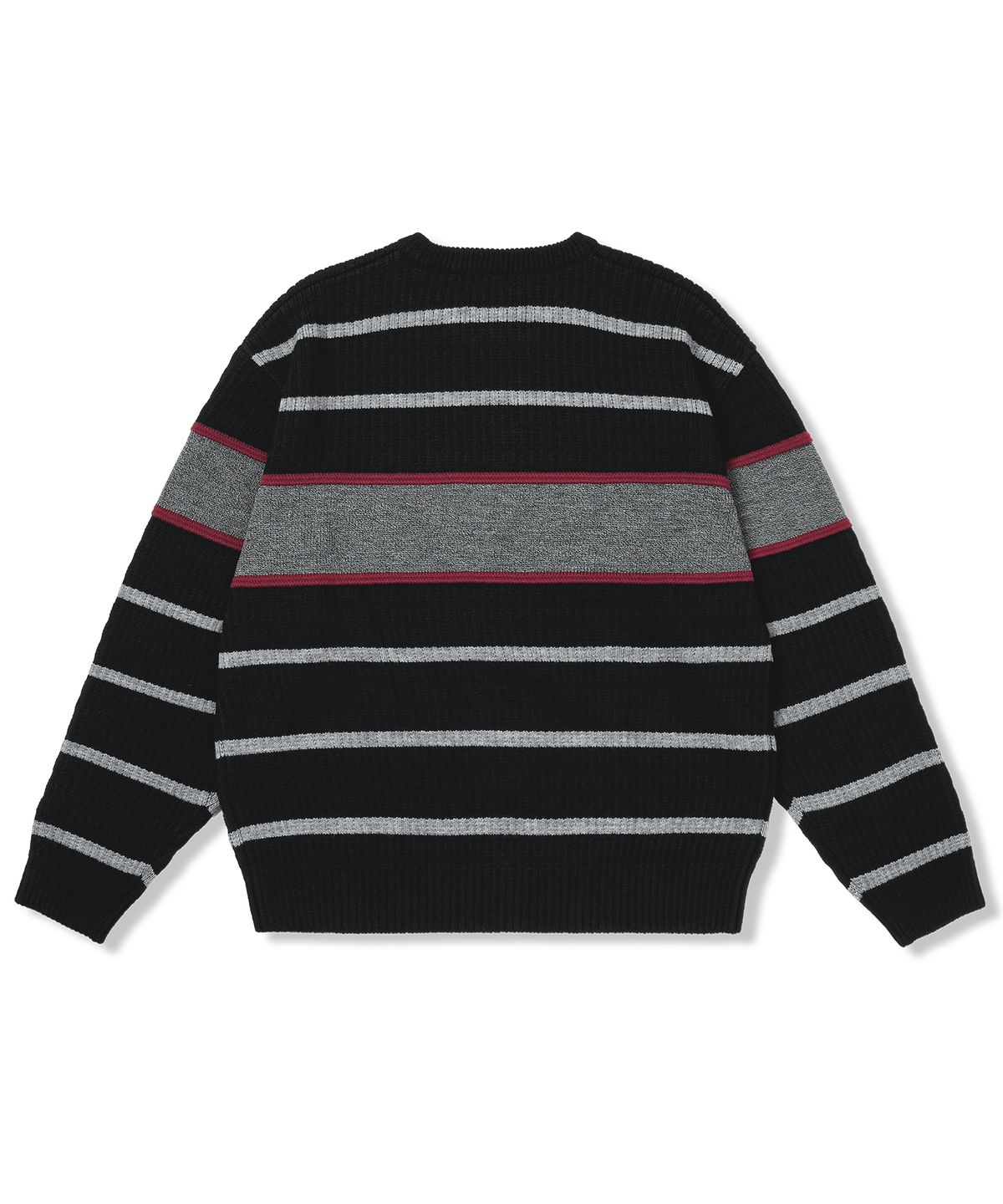 예스아이씨(YESEYESEE) Tenga x Y.E.S Stripe Knit Pullover Black