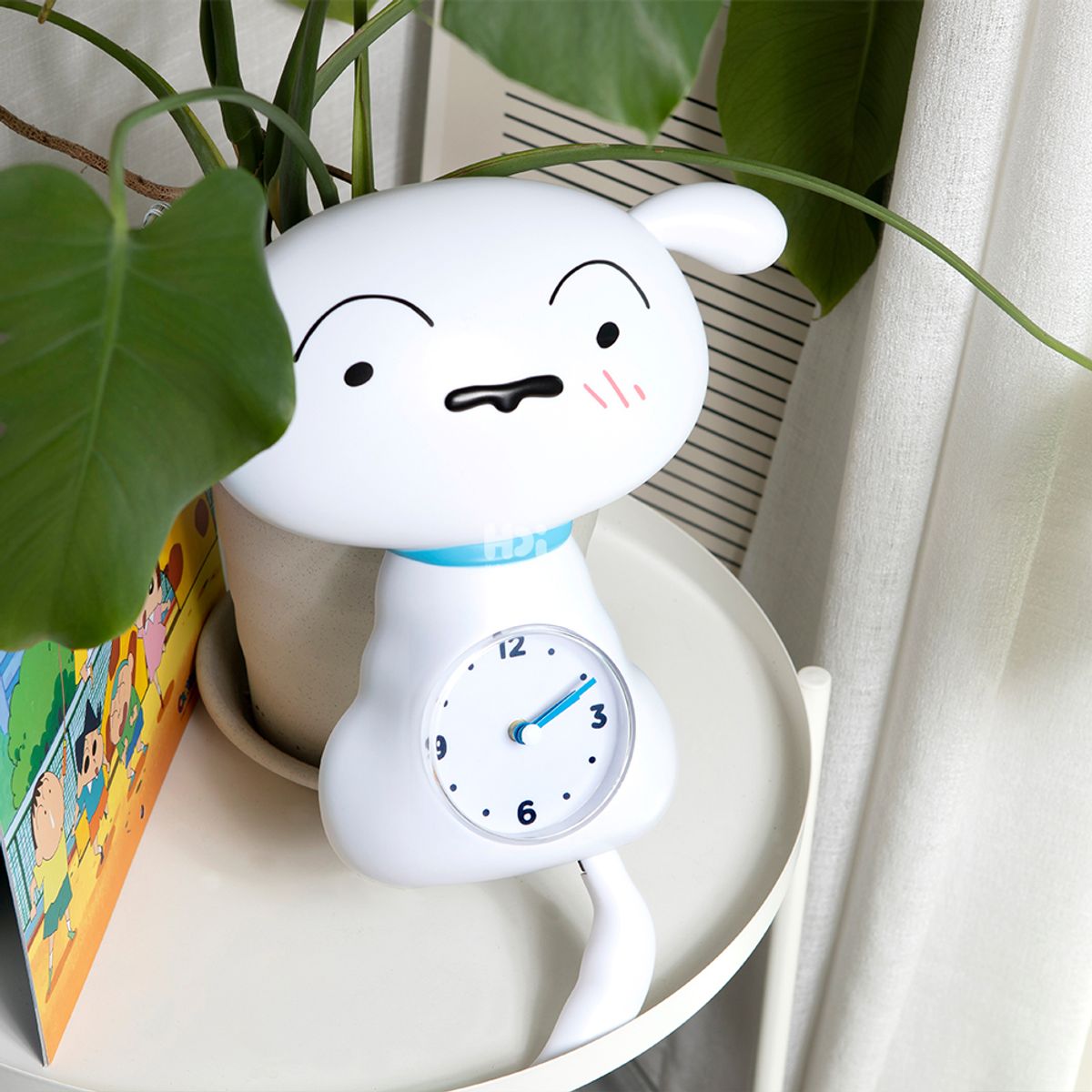 레토(LETO) 짱구 흰둥이 무소음 벽시계