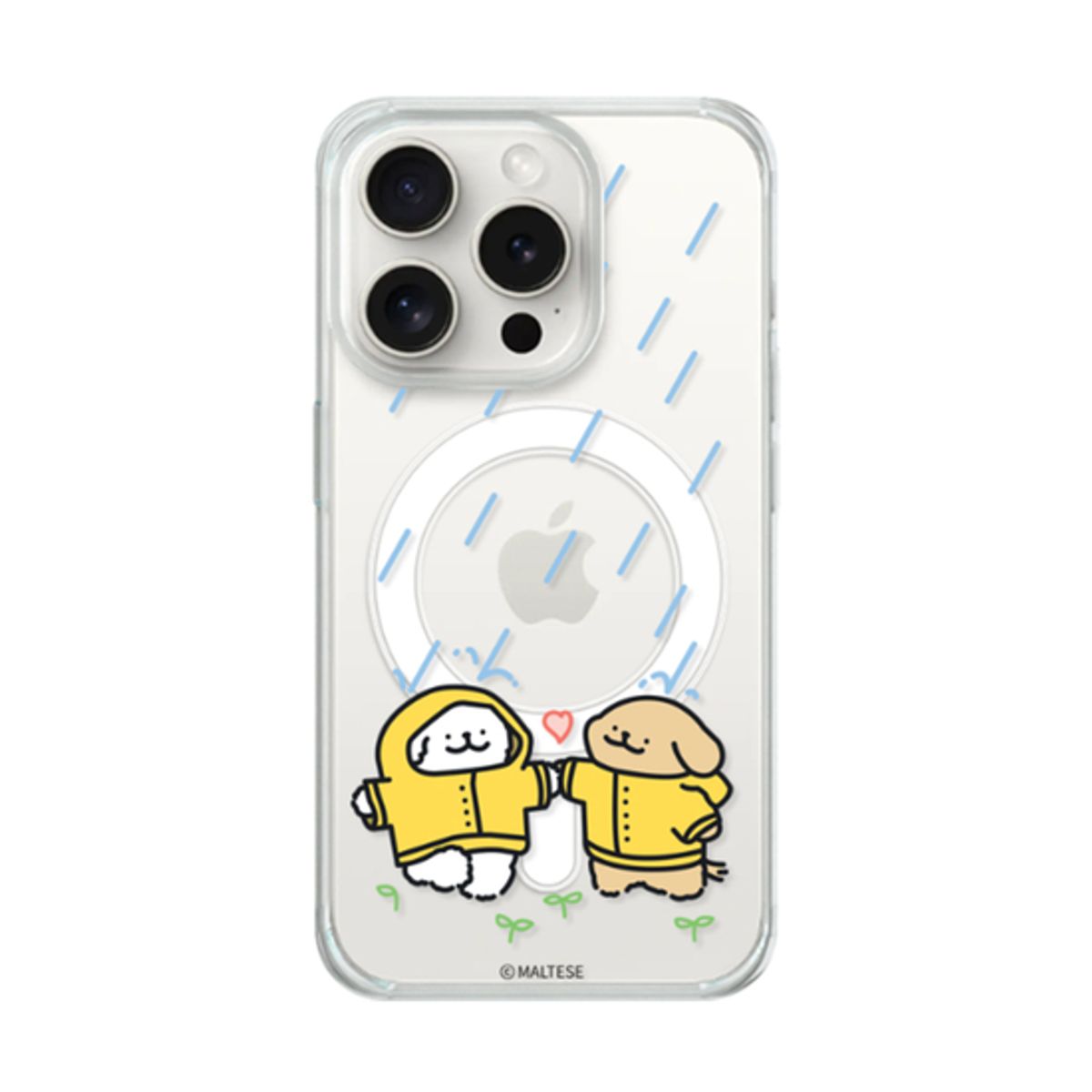 케이스픽스(CASEFIX) 몰티즈 커플즈 갤럭시 맥세이프 젤하드  디자인 케이스